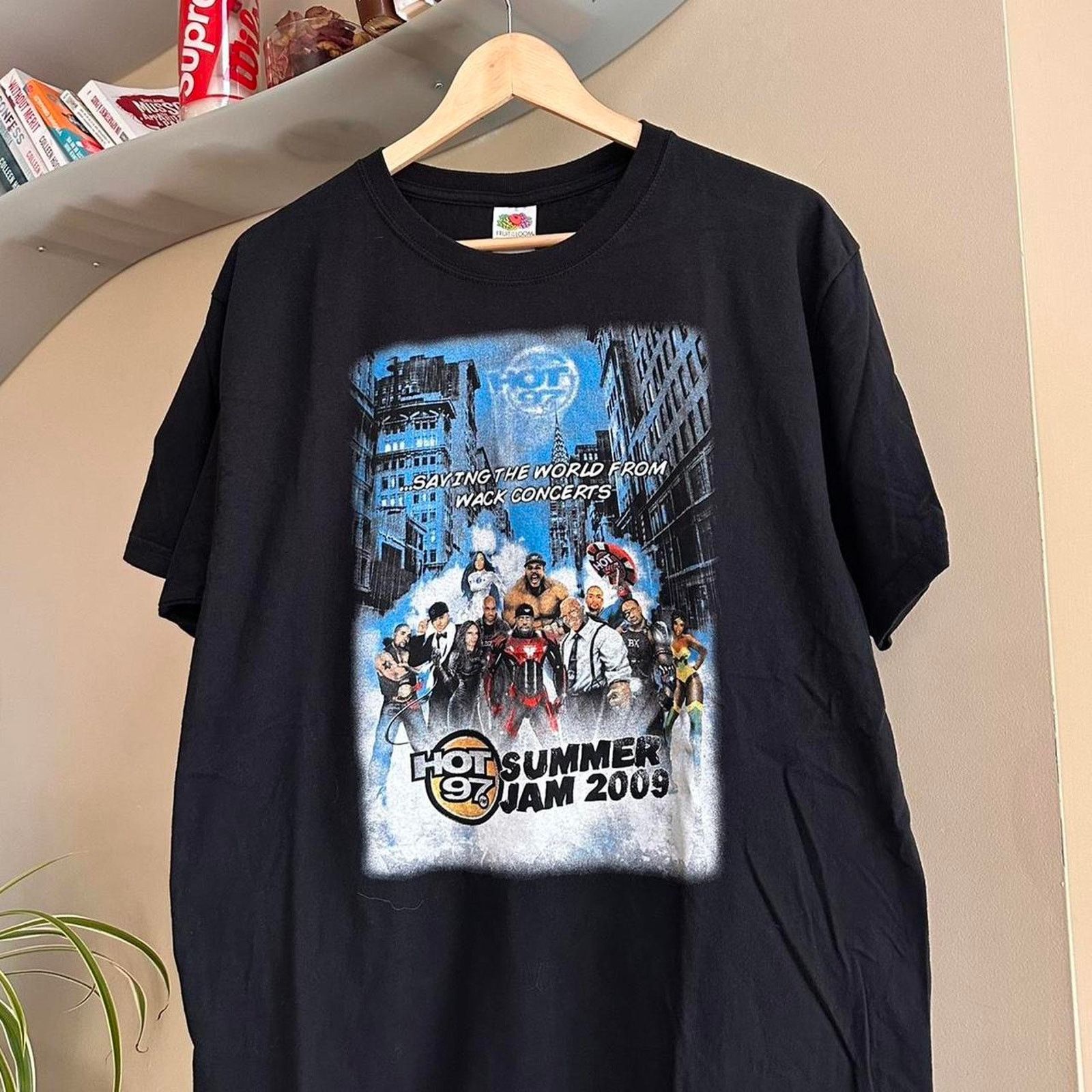 Band Tees × Fruit Of The Loom Vintage 2009 Hot 97 Summer Jam Concert Rap Tee Size US L / EU 52-54 / 3 - 2 Thumbnail
