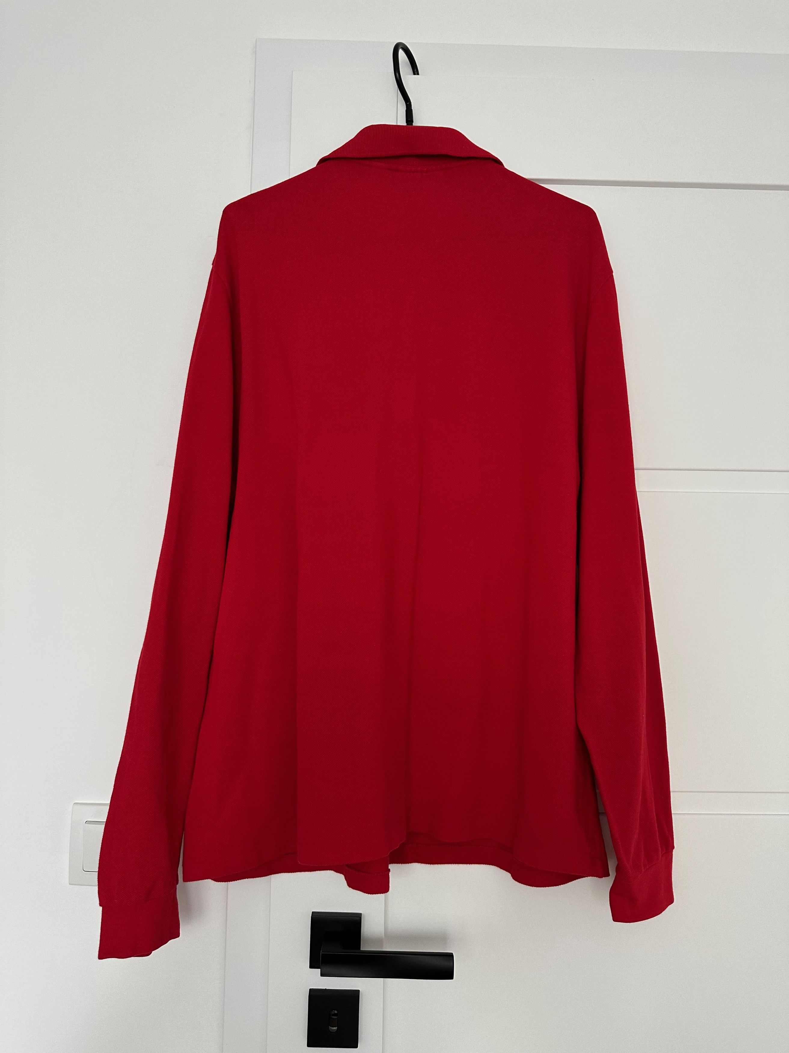 Lacoste Lacoste polo shirt long sleeve red cotton Size US XL / EU 56 / 4 - 7 Thumbnail