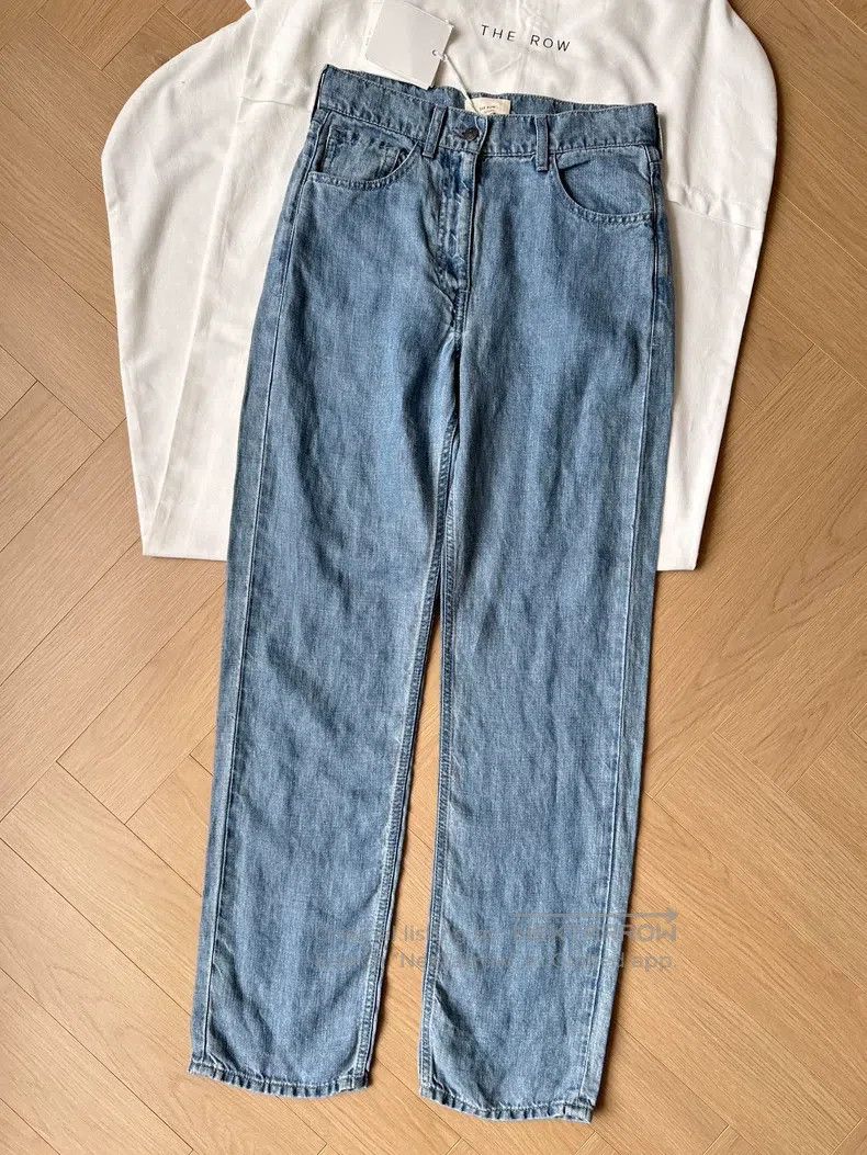 The Row The Row size S Women's Tarley Linen Jeans Size 24 Size 24" / US 00 / IT 34 - 1 Thumbnail