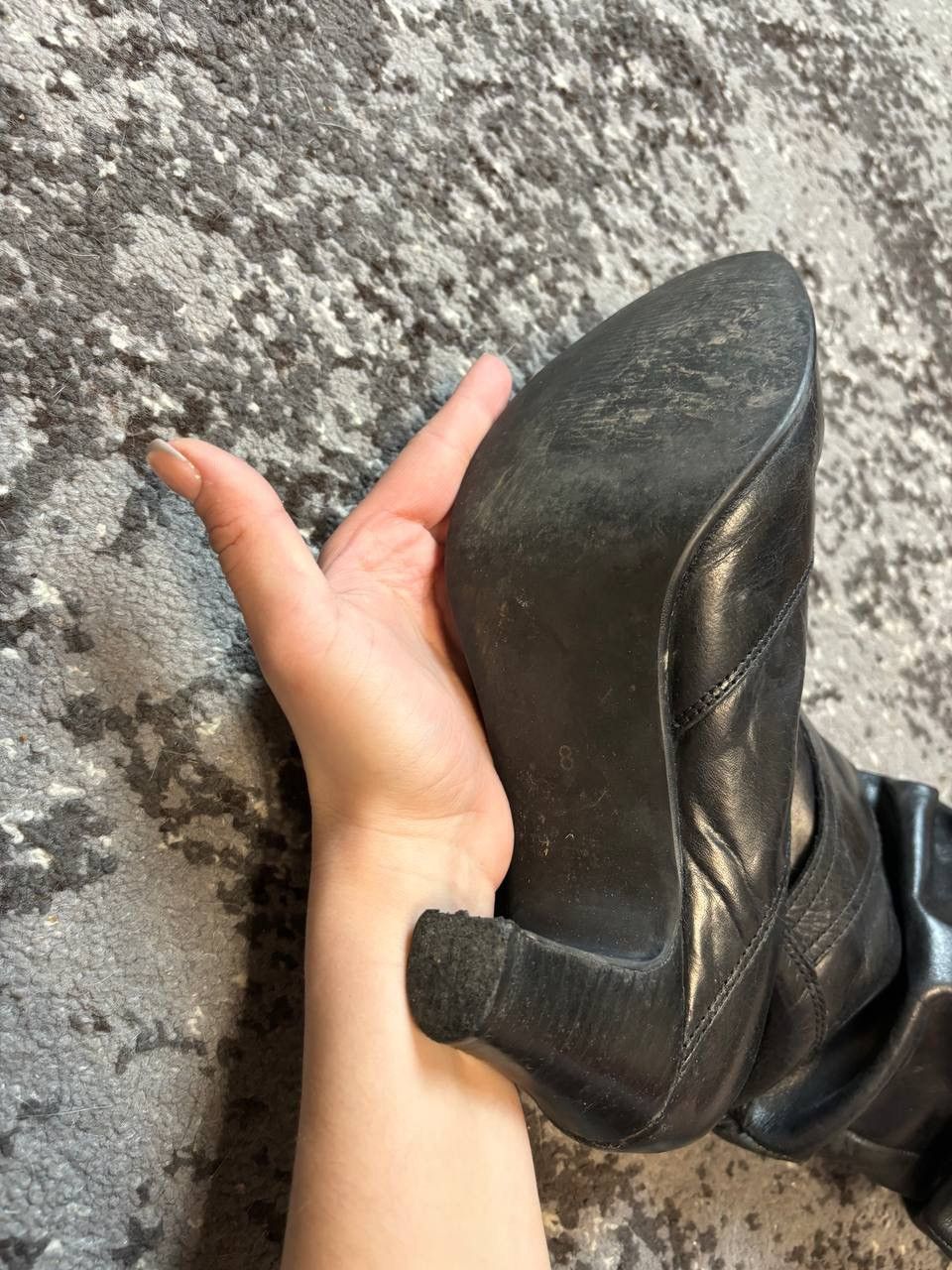 Designer × Vintage Vintage Y2K Woman Boots Heel Leather style boots Size US 8 / IT 38 - 6 Thumbnail