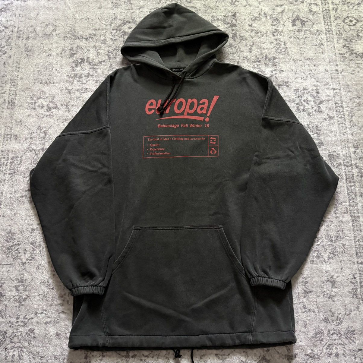 Balenciaga europa! フーディ グレー Balenciaga Europa | Grailed