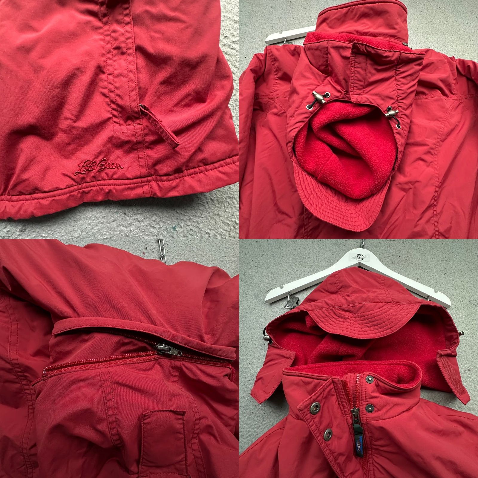 Vintage VINTAGE LL Bean Parka Jacket Women's Large Thinsulate Insulated Removable Hood Long Nylon Red Size L / US 10 / IT 46 - 9 Thumbnail