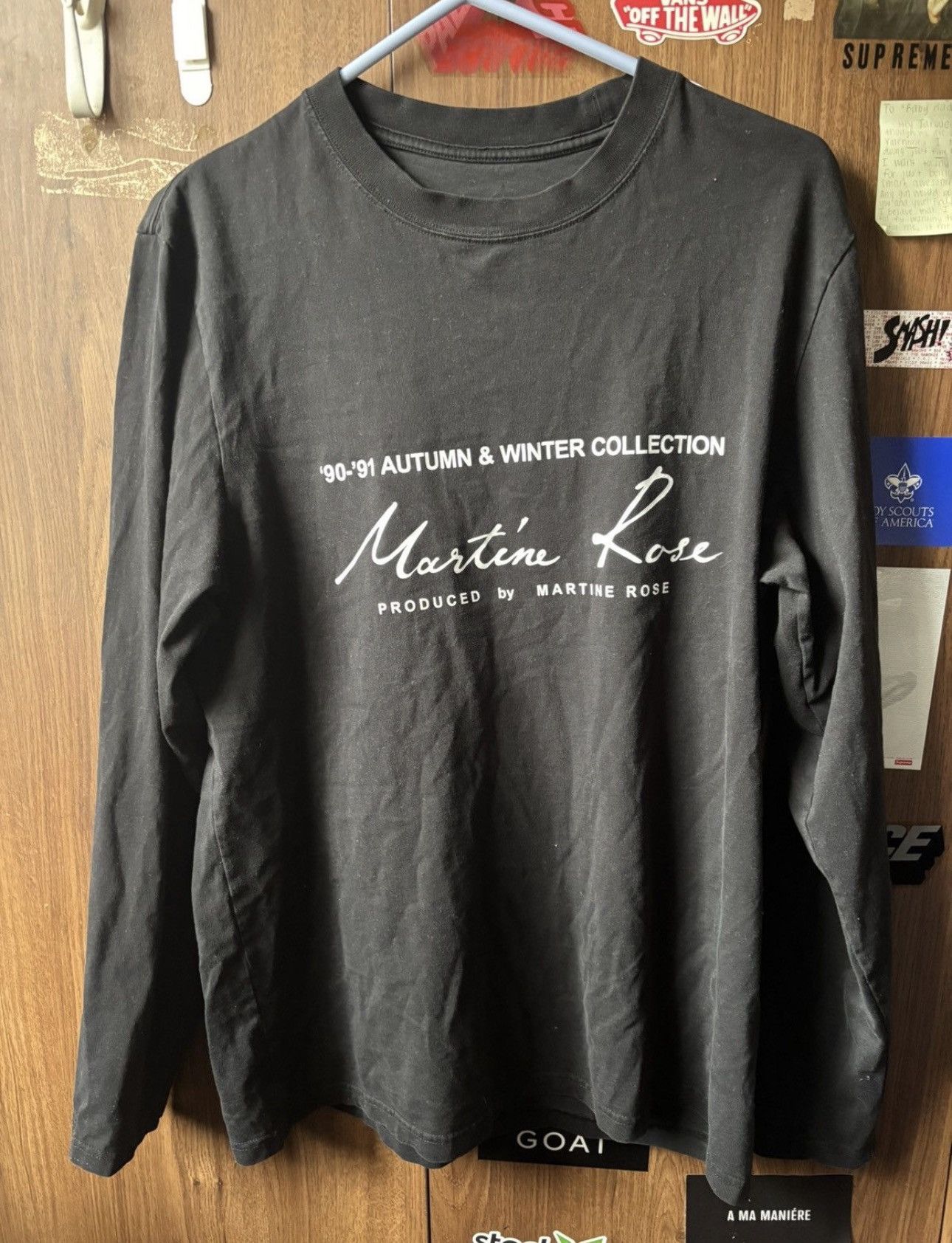 Martine Rose Black Long Sleeve