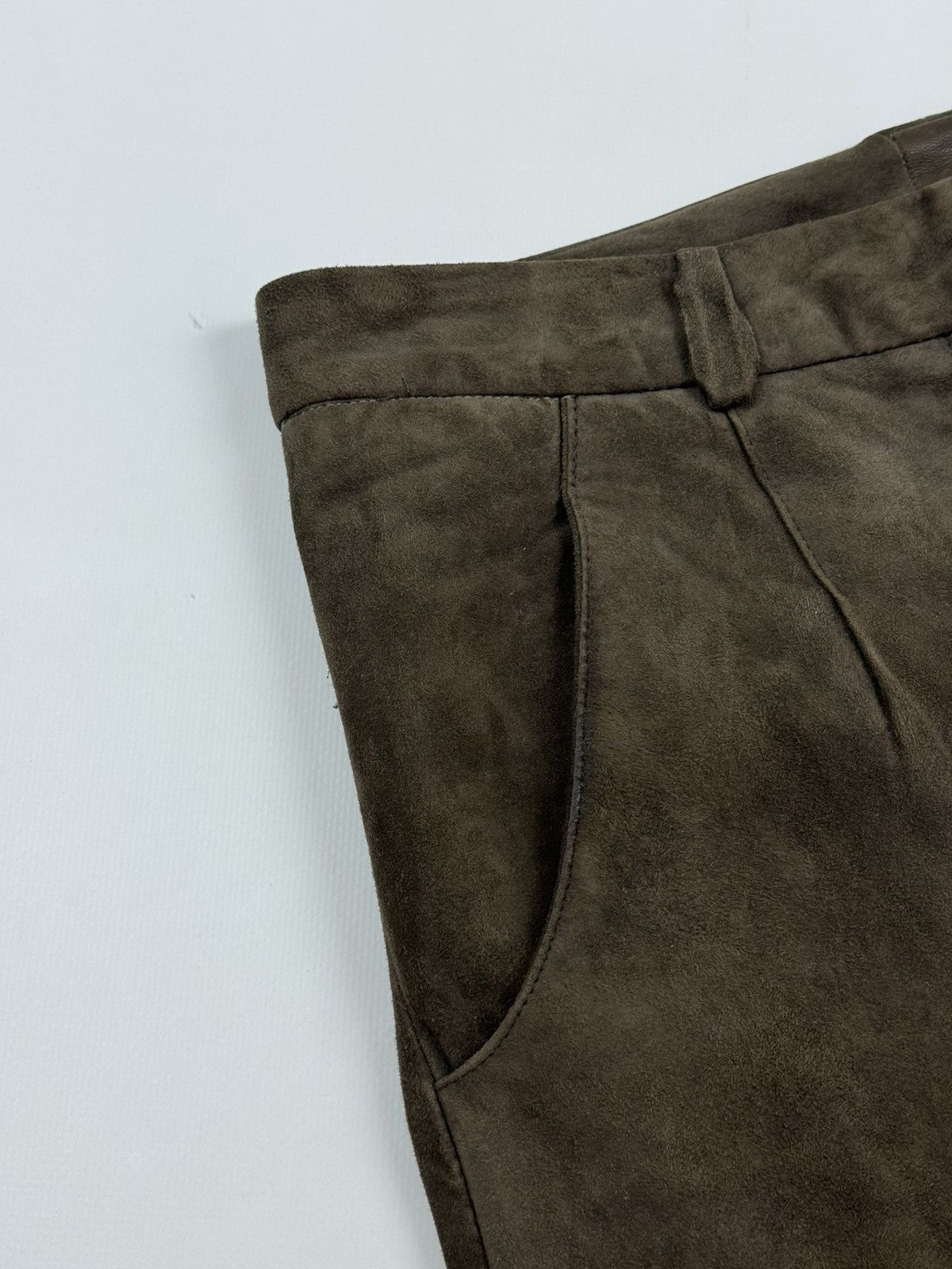 Eleventy Eleventy Suede Brown Women’s Pants Size 28" / US 6 / IT 42 - 7 Thumbnail