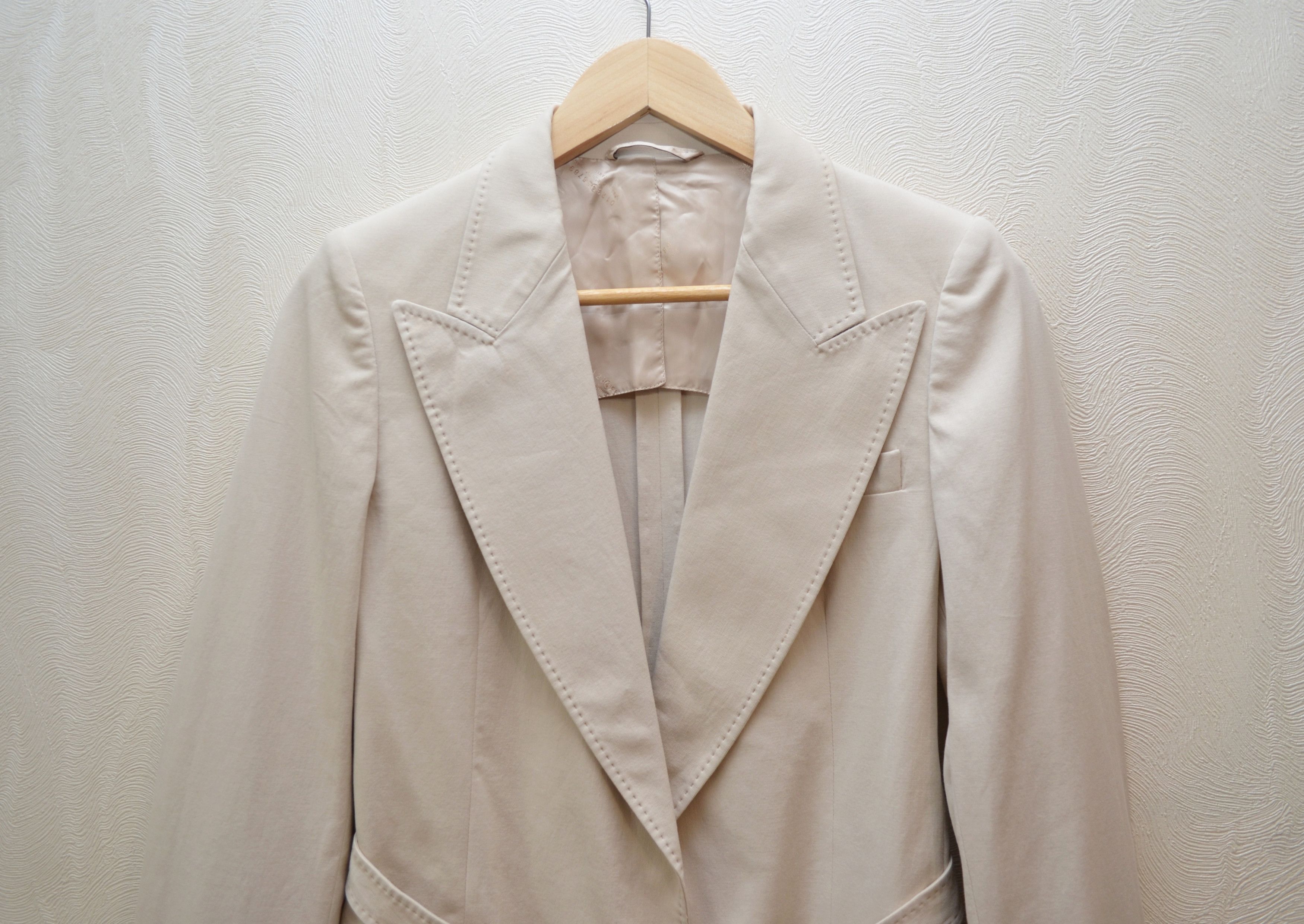 Maison Margiela MM4 Maison Martin Margiela 4 Archive Blazer SS10 Beige RARE Size XS / US 0-2 / IT 36-38 - 2 Thumbnail