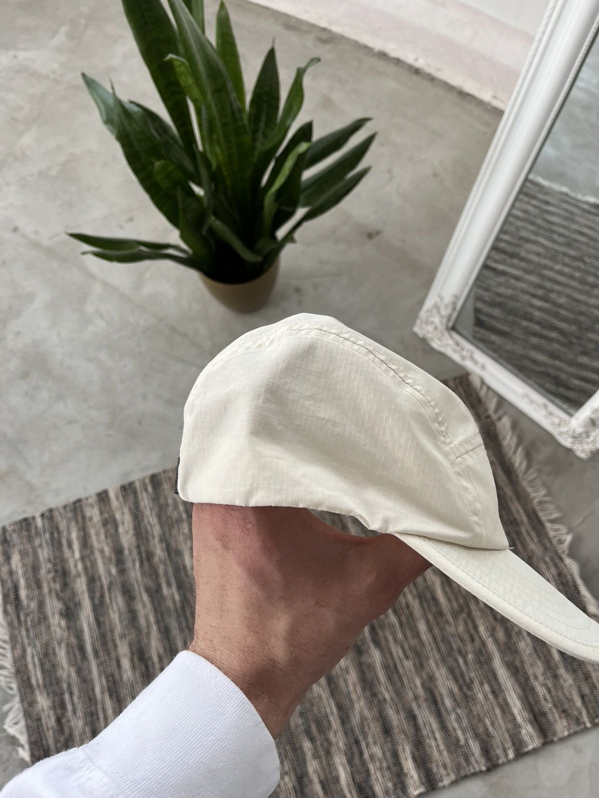 Adidas × Vintage Adidas Five-Panel Nylon Cap Milky White Perfomance Vintage Size ONE SIZE - 7 Thumbnail