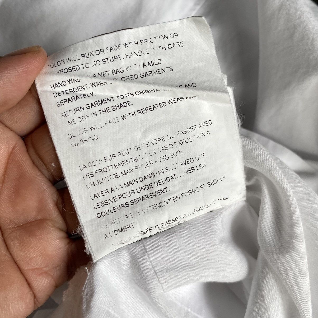 Comme des Garcons Comme des Garcons White Long Sleeve Pleated Shirt Size S / US 4 / IT 40 - 10 Thumbnail