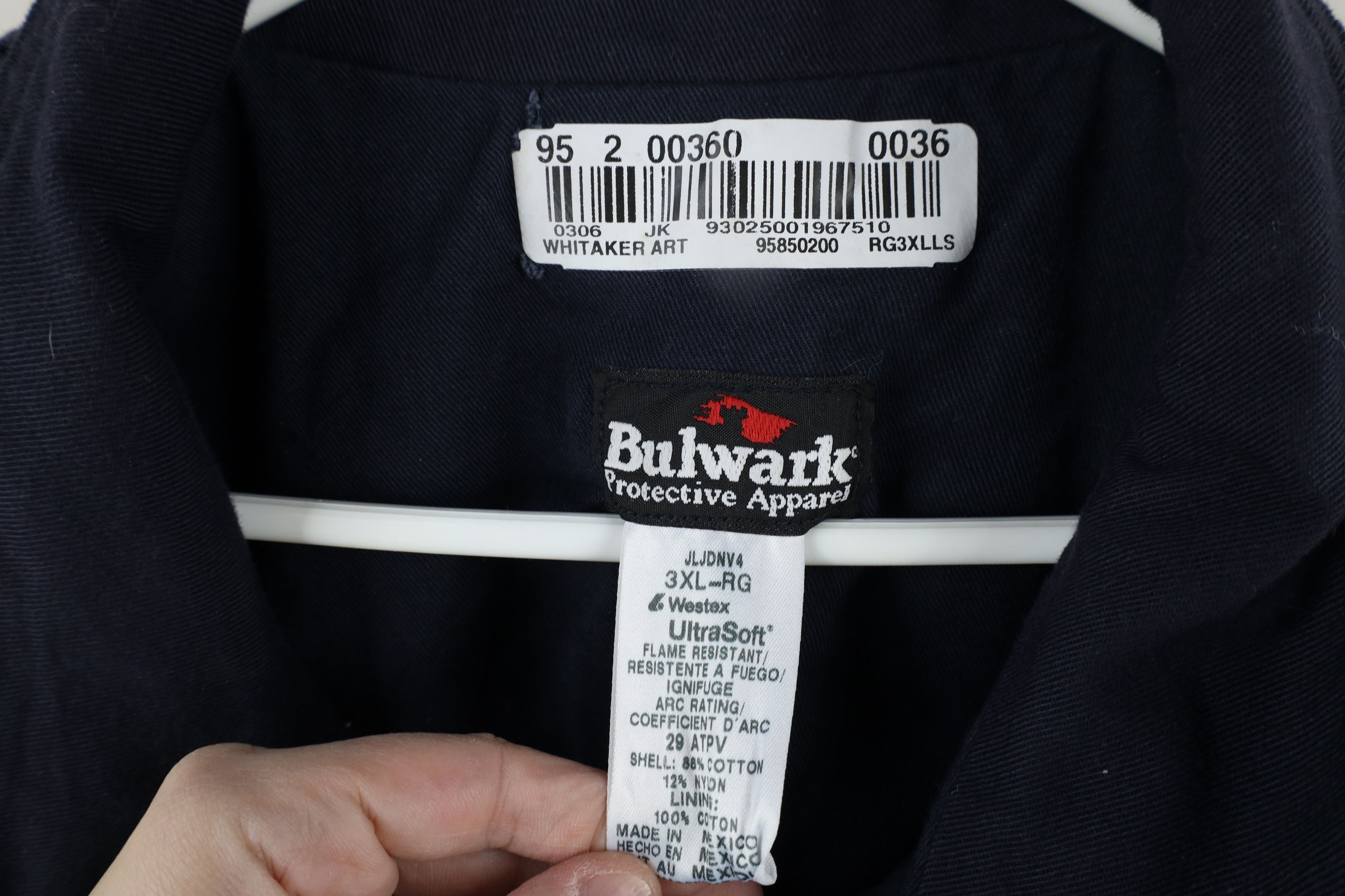Vintage Bulwark FR Reflective Flame Fire Resistant Bomber Jacket Size US XXL / EU 58 / 5 - 10 Thumbnail