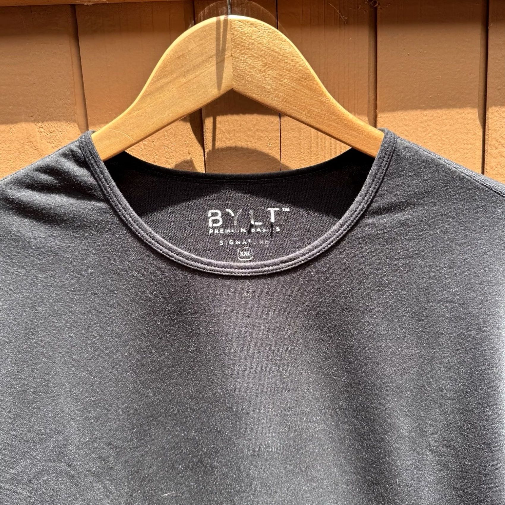 Vintage BYLT Premium Basics Signature T-Shirt Short Sleeve Black 2XL Mens Regular Logo Size US XXL / EU 58 / 5 - 2 Thumbnail