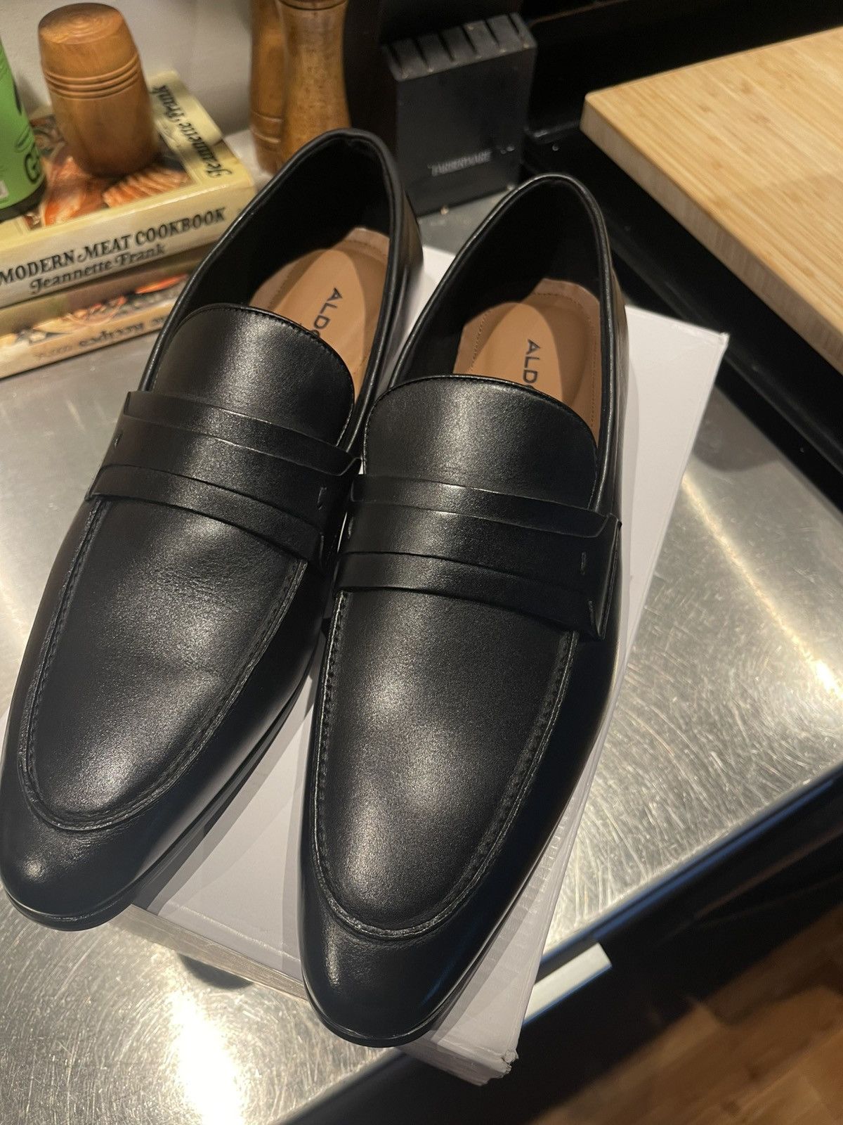 Aldo Aldo Black Loafer Size US 12 / EU 45 - 1 Thumbnail