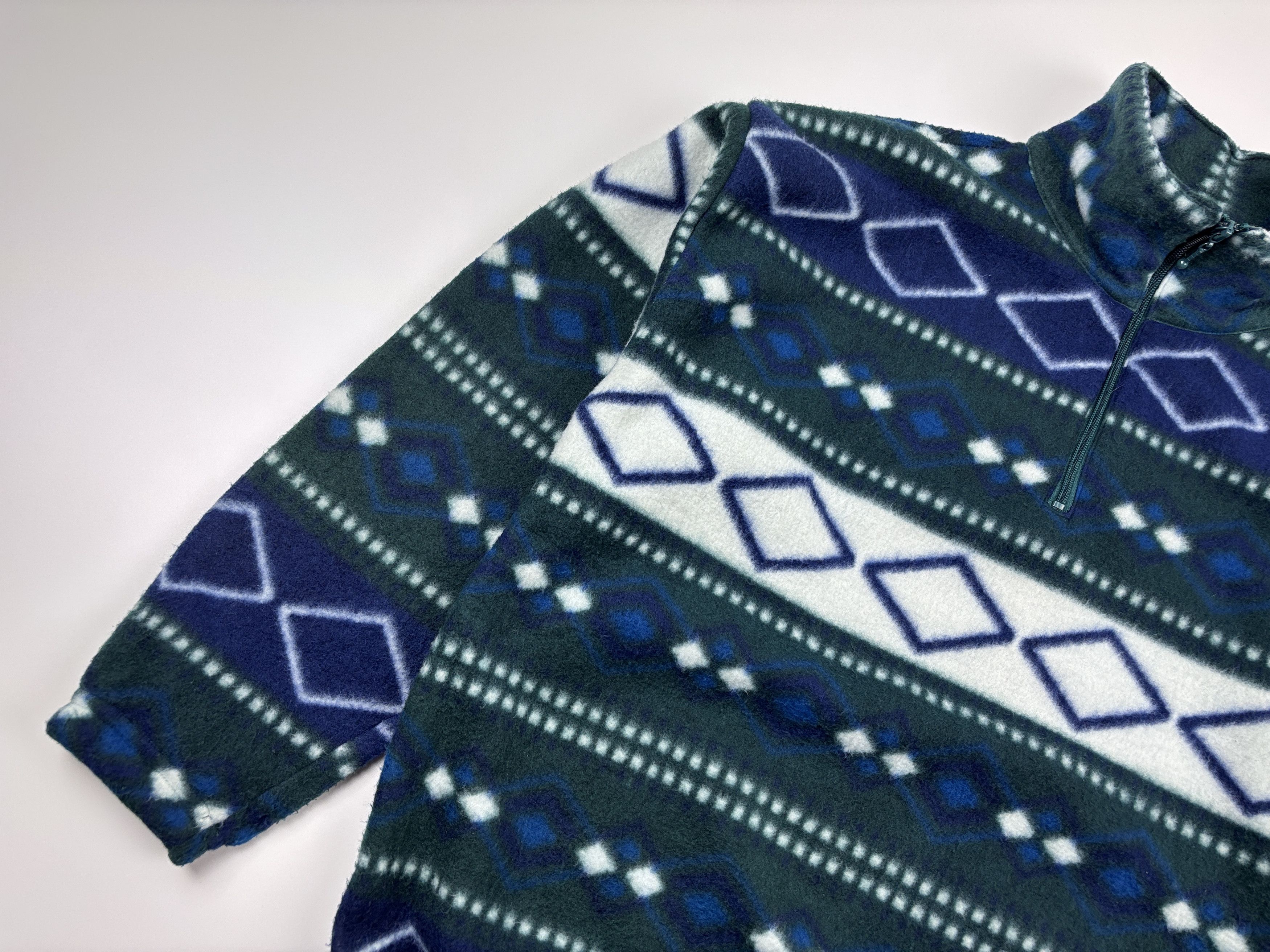 Polartec × Vintage 90s Adventure Abstract Fleece Sweater Geometric Pullover XL Size US XL / EU 56 / 4 - 3 Thumbnail