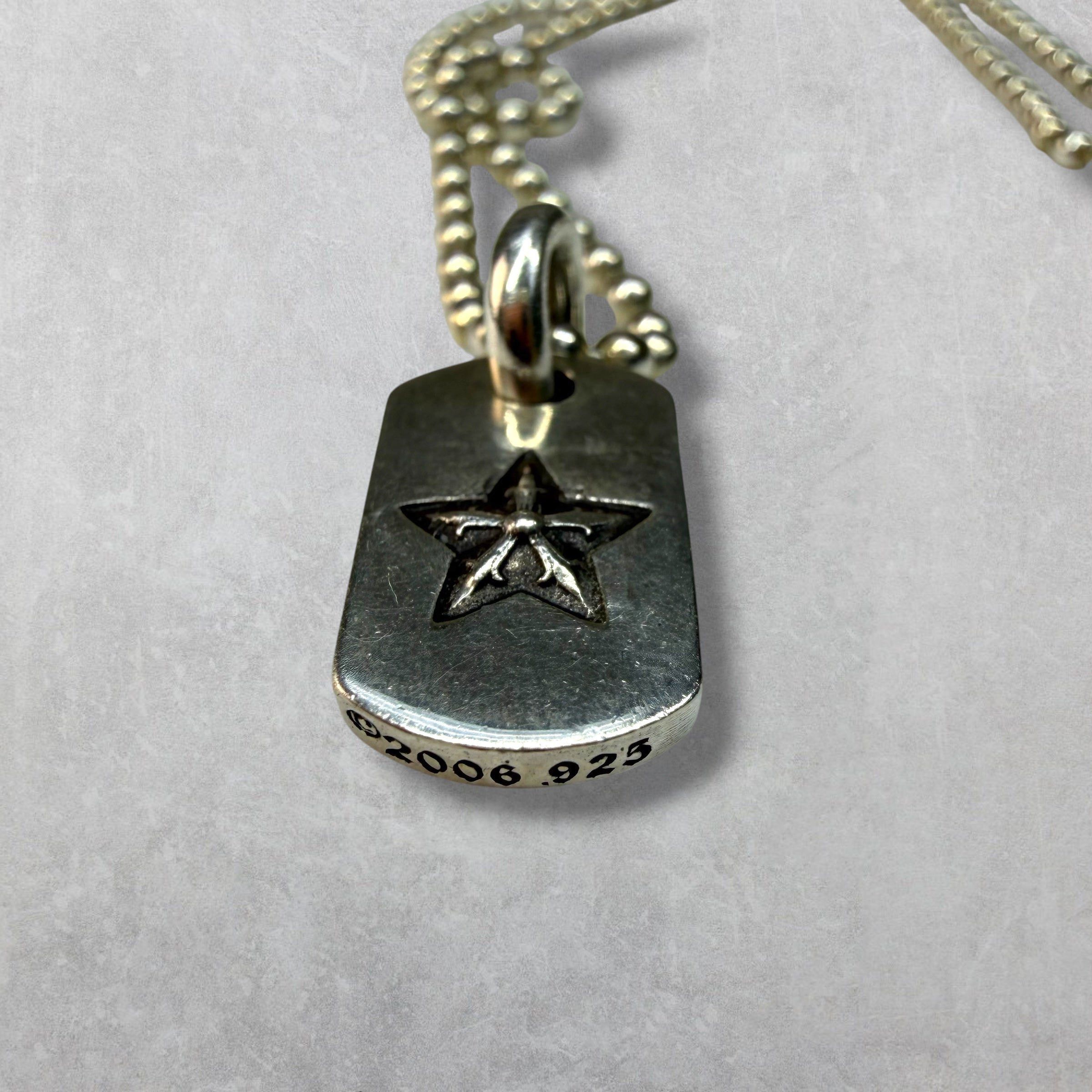 Chrome Hearts Chrome Hearts Tiny Star Dog Tag w/ Ball Chain Size ONE SIZE - 4 Thumbnail