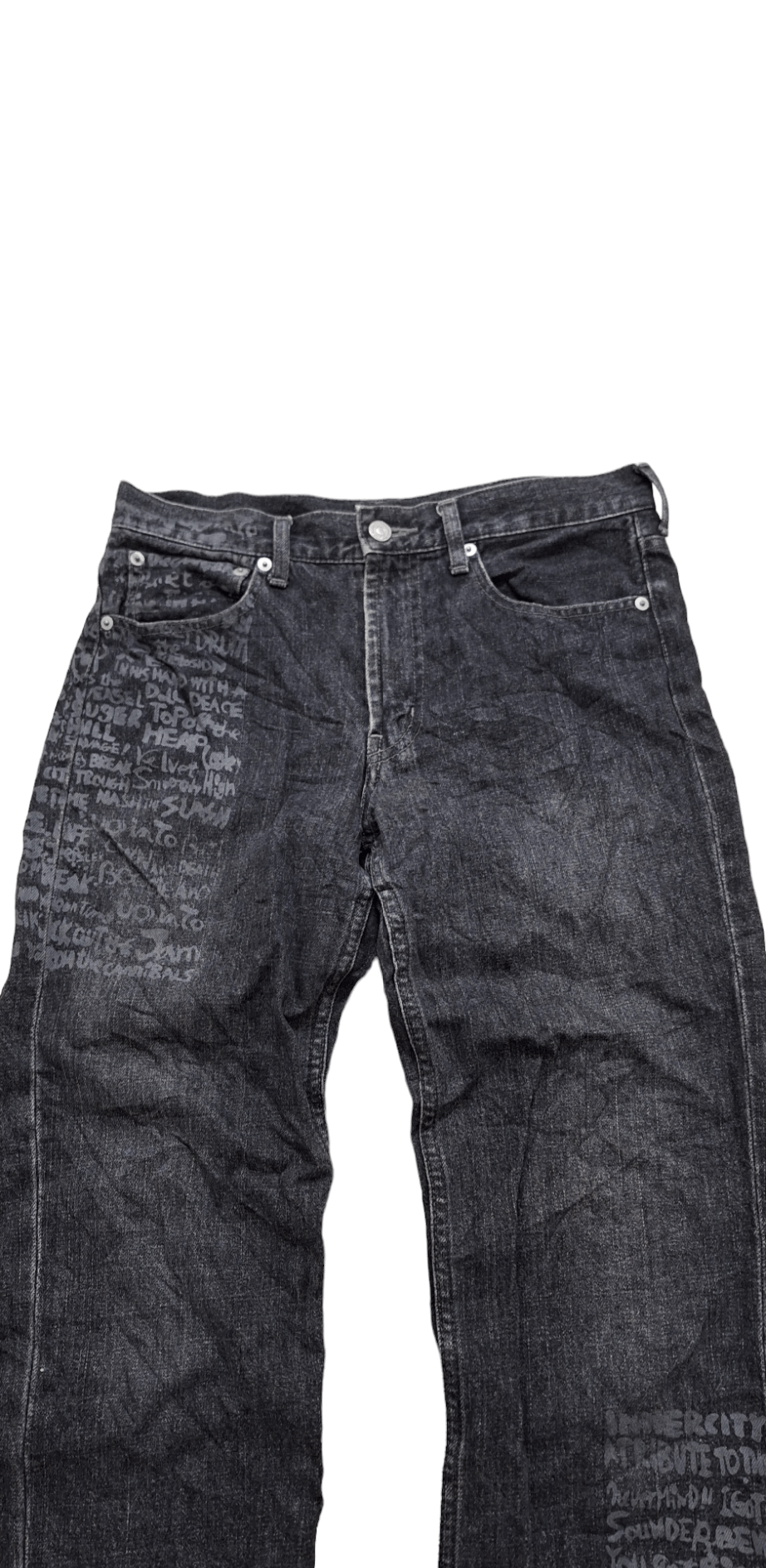 Hysteric Glamour Rare Japanese Brand Takeo Kikuchi Poem Denim Jeans Size US 30 / EU 46 - 3 Thumbnail