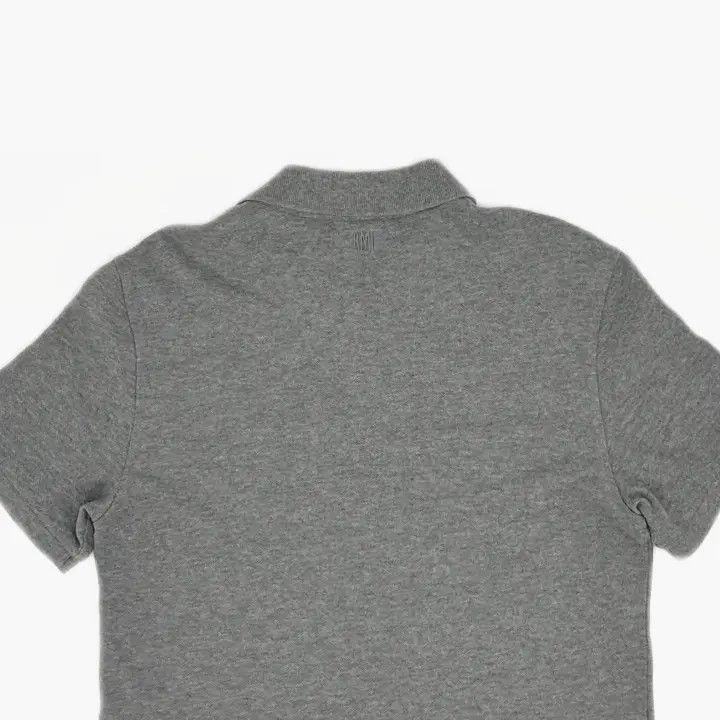 AMIPARIS Heart Embroidery Gray Polo Shirt -2507