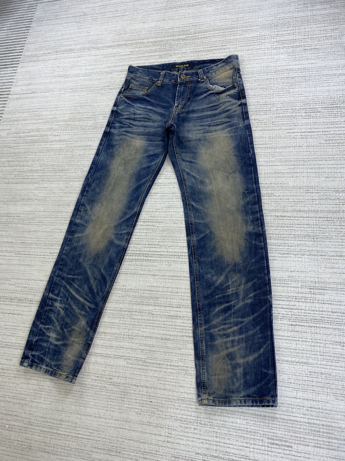 If Six Was Nine × Le Grande Bleu (L.G.B.) × Vintage Vintage Kesson Jeans Distressed Denim Pants Size US 30 / EU 46 - 4 Thumbnail