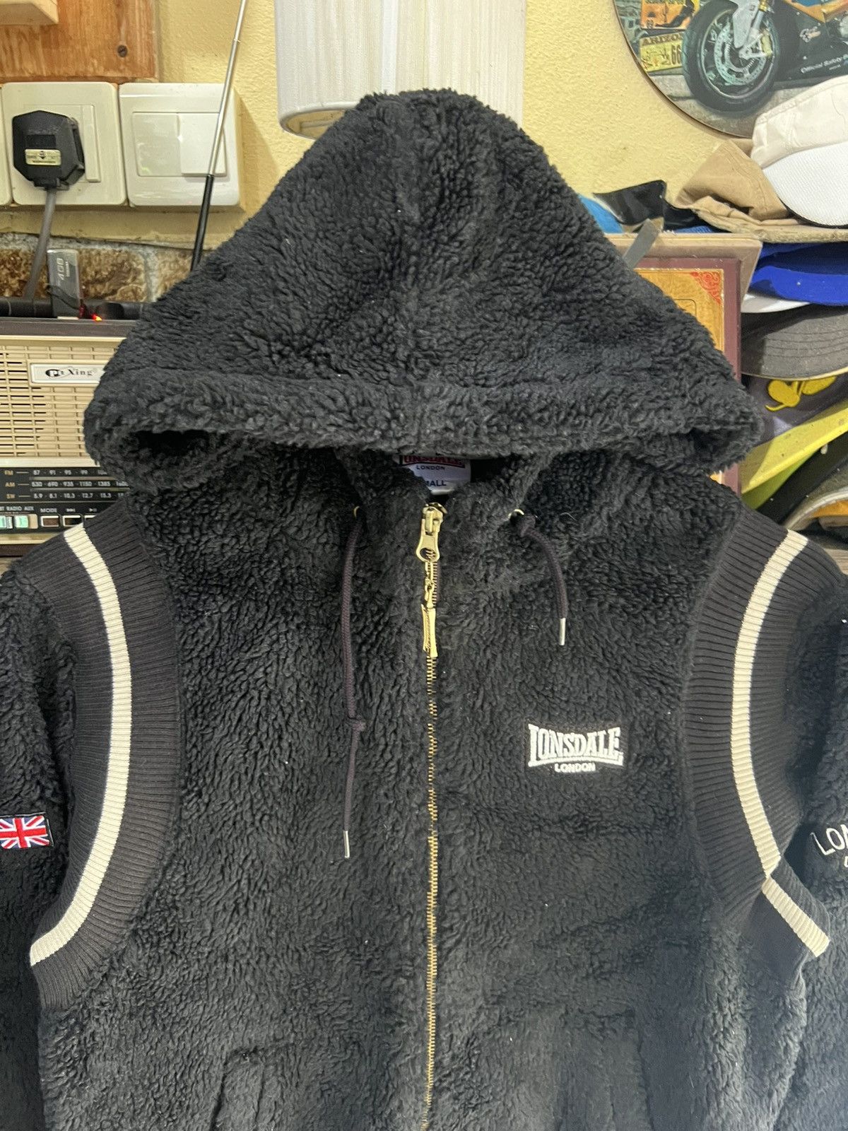 Lonsdale 🔥Lonsdale Sherpa Hoodie Zipper Jacket Size US S / EU 44-46 / 1 - 4 Thumbnail