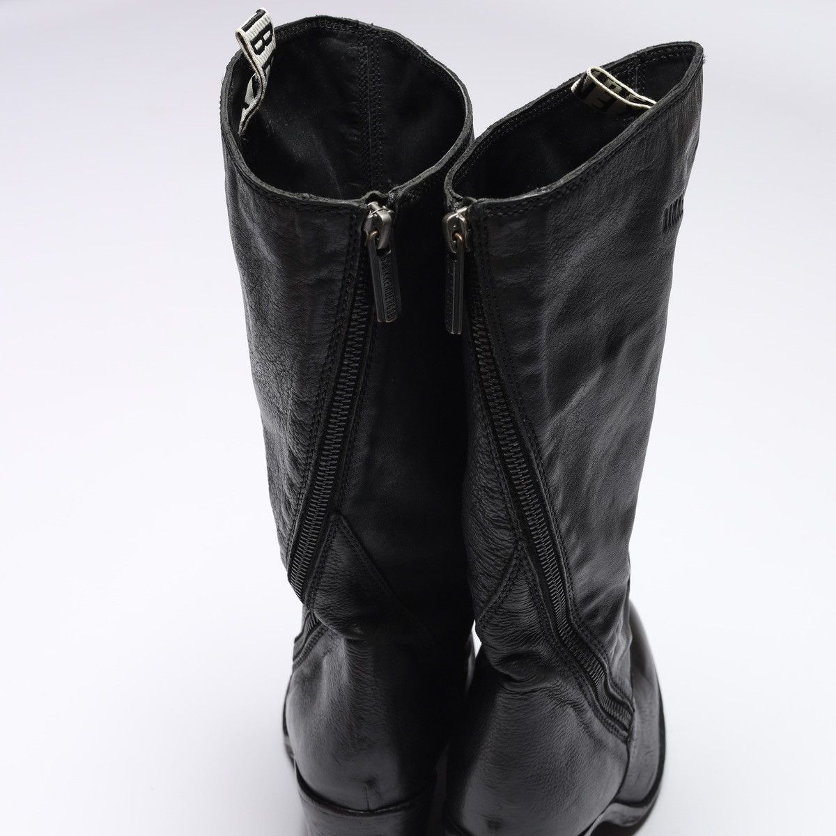 Dirk Bikkembergs Dirk Bikkembergs Thigh High Boots Leather Knee Zip Shoes Size US 7 / IT 37 - 8 Thumbnail