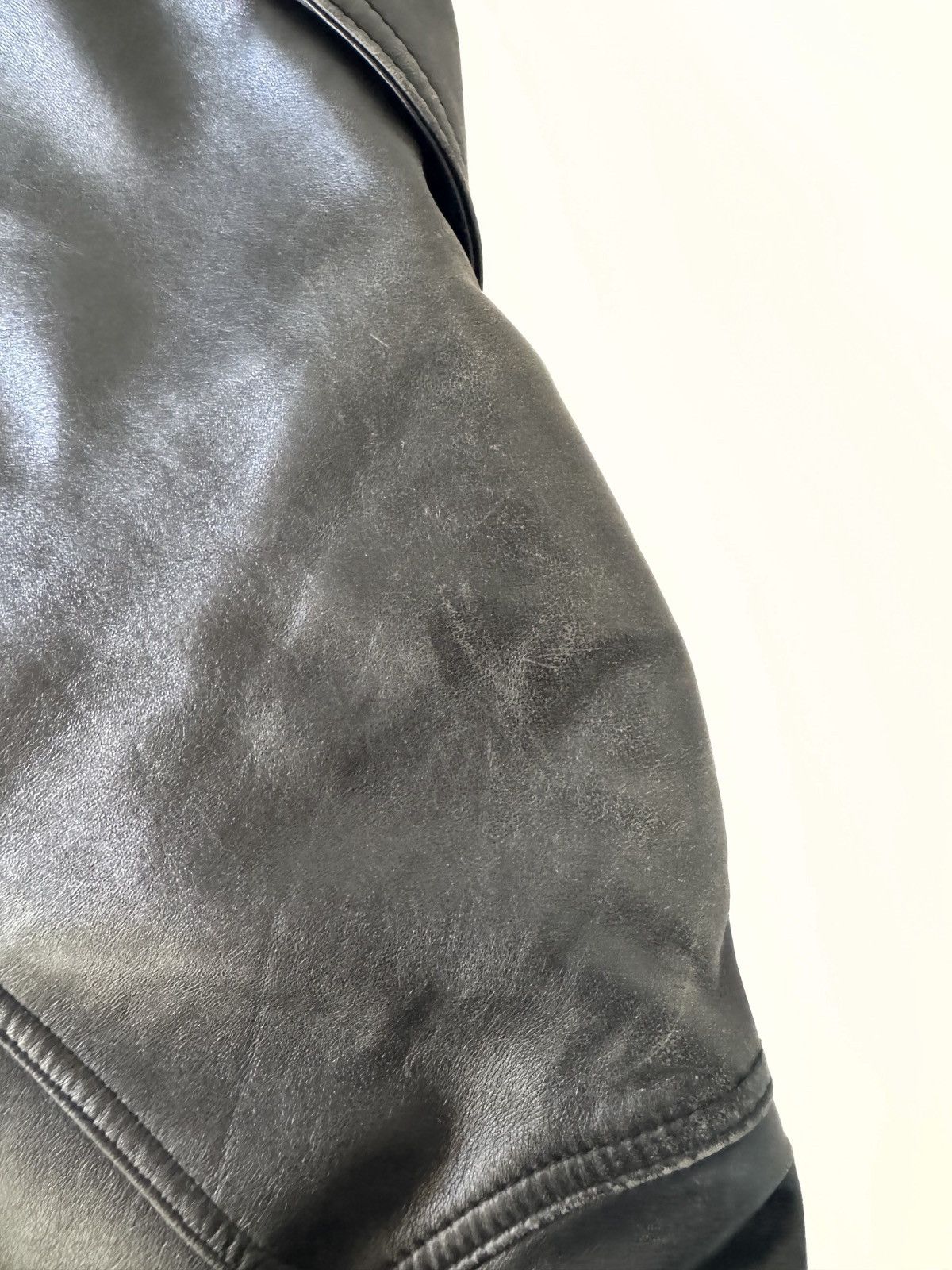 Yves Saint Laurent Vintage YSL Leather Jacket with Detachable Mink Collar Size US L / EU 52-54 / 3 - 14 Thumbnail