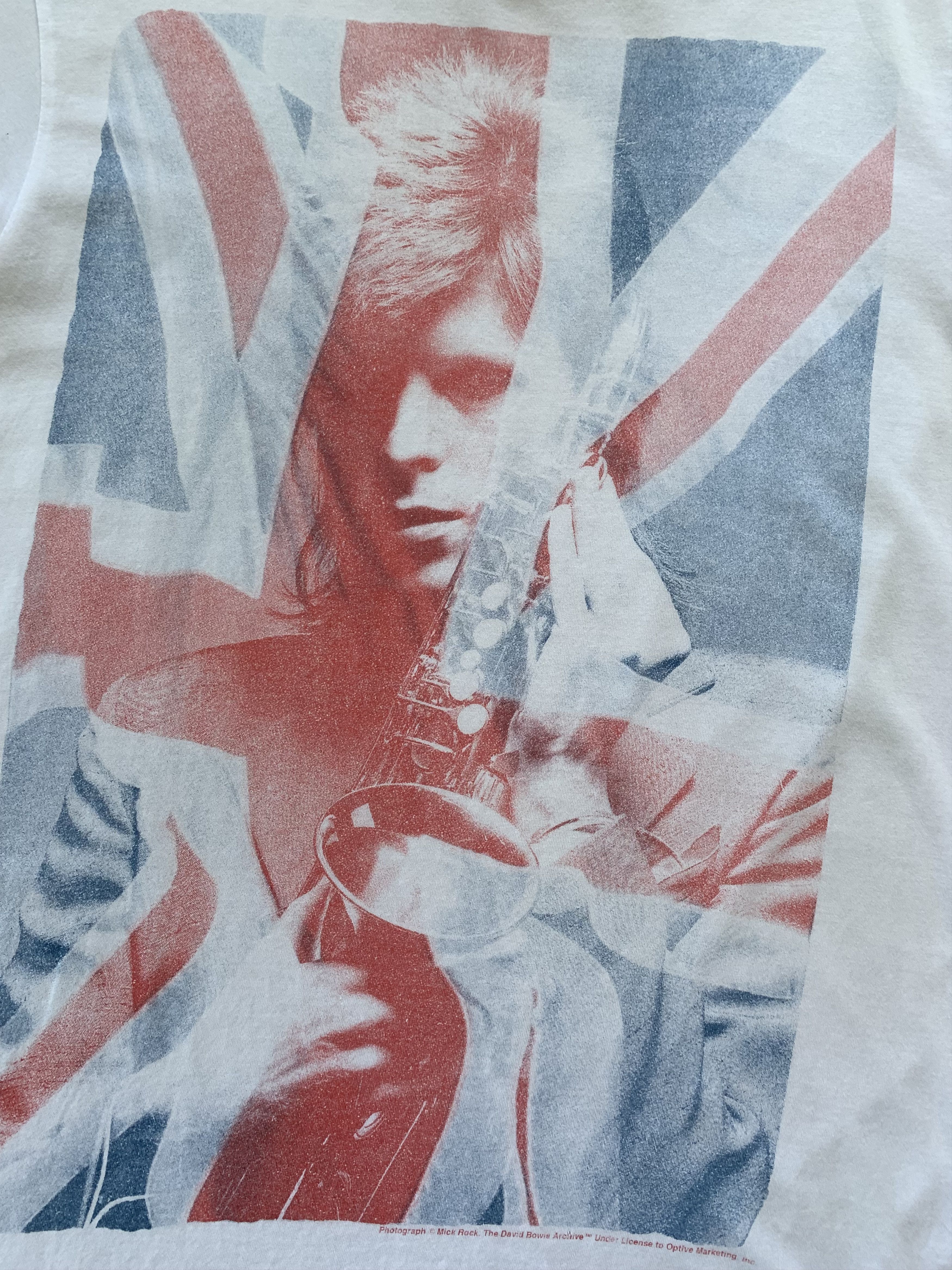 Band Tees × Vintage David Bowie Printed White T-Shirt Size US XL / EU 56 / 4 - 5 Thumbnail