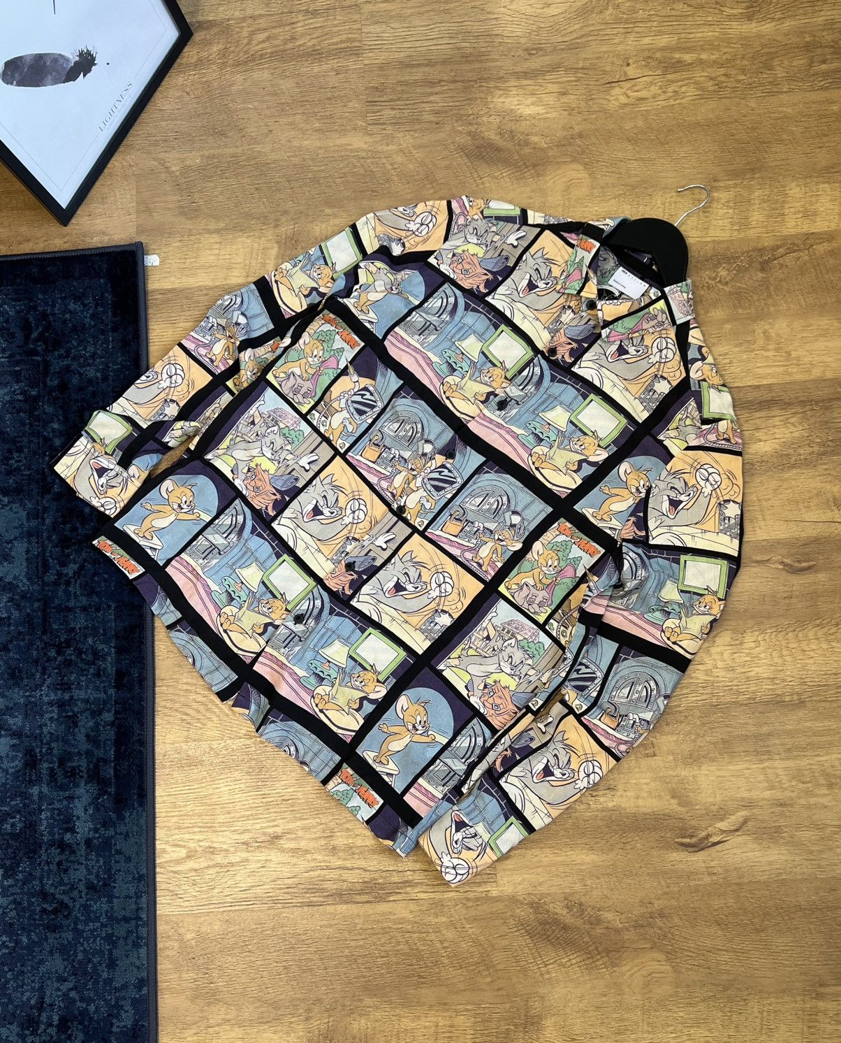 Asos Viscose Shirt with Tom & Jerry prints Size US M / EU 48-50 / 2 - 6 Thumbnail
