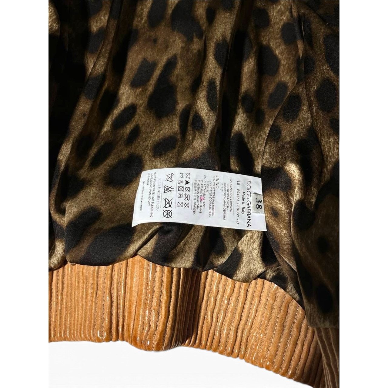 Dolce & Gabbana Dolce & Gabbana Leopard Lined Leather Bomber Jacket Size M / US 6-8 / IT 42-44 - 12 Thumbnail