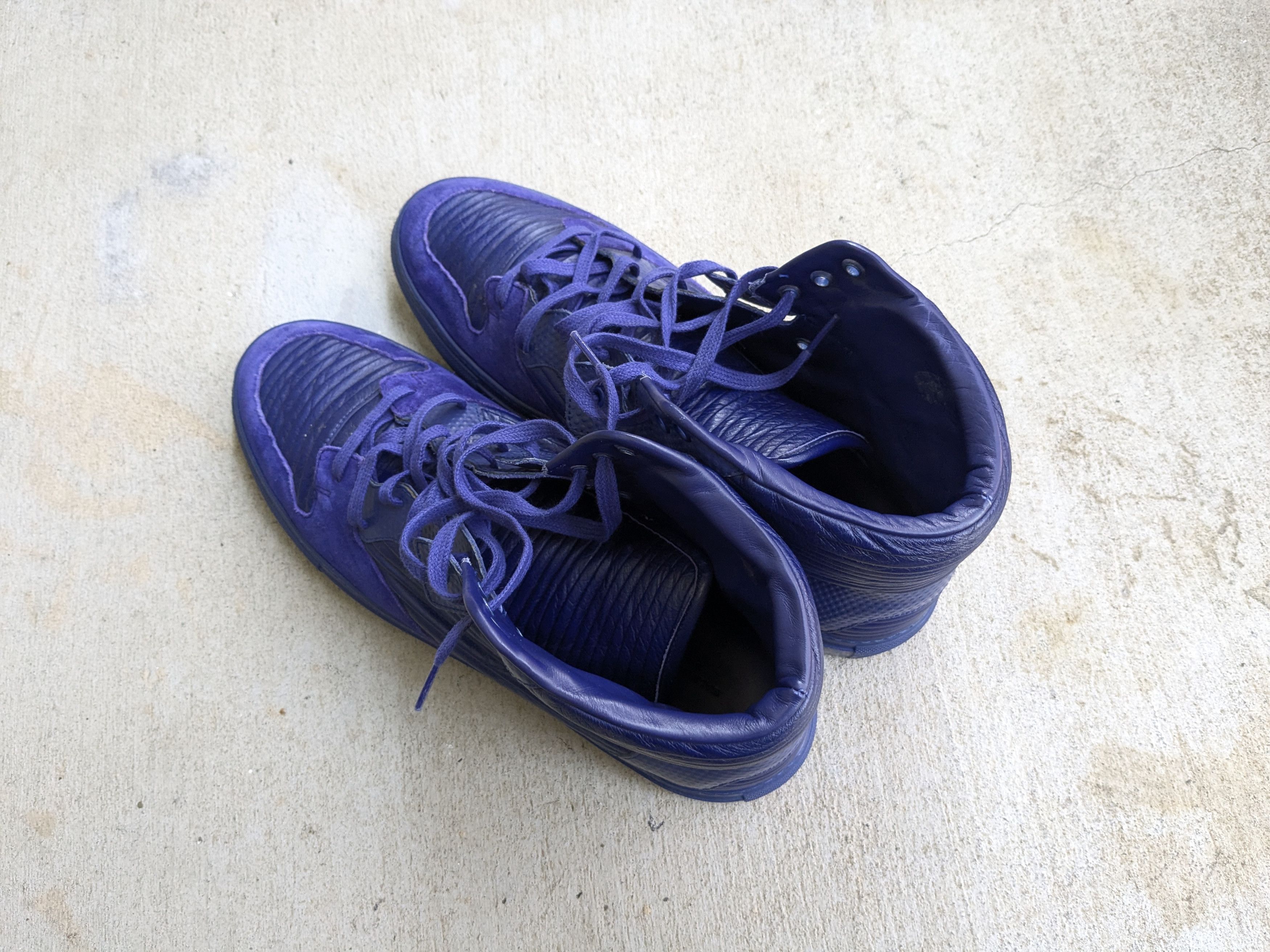 Balenciaga Balenciaga Arena Blue 13 High Tops Leather Size US 13 / EU 46 - 14 Thumbnail
