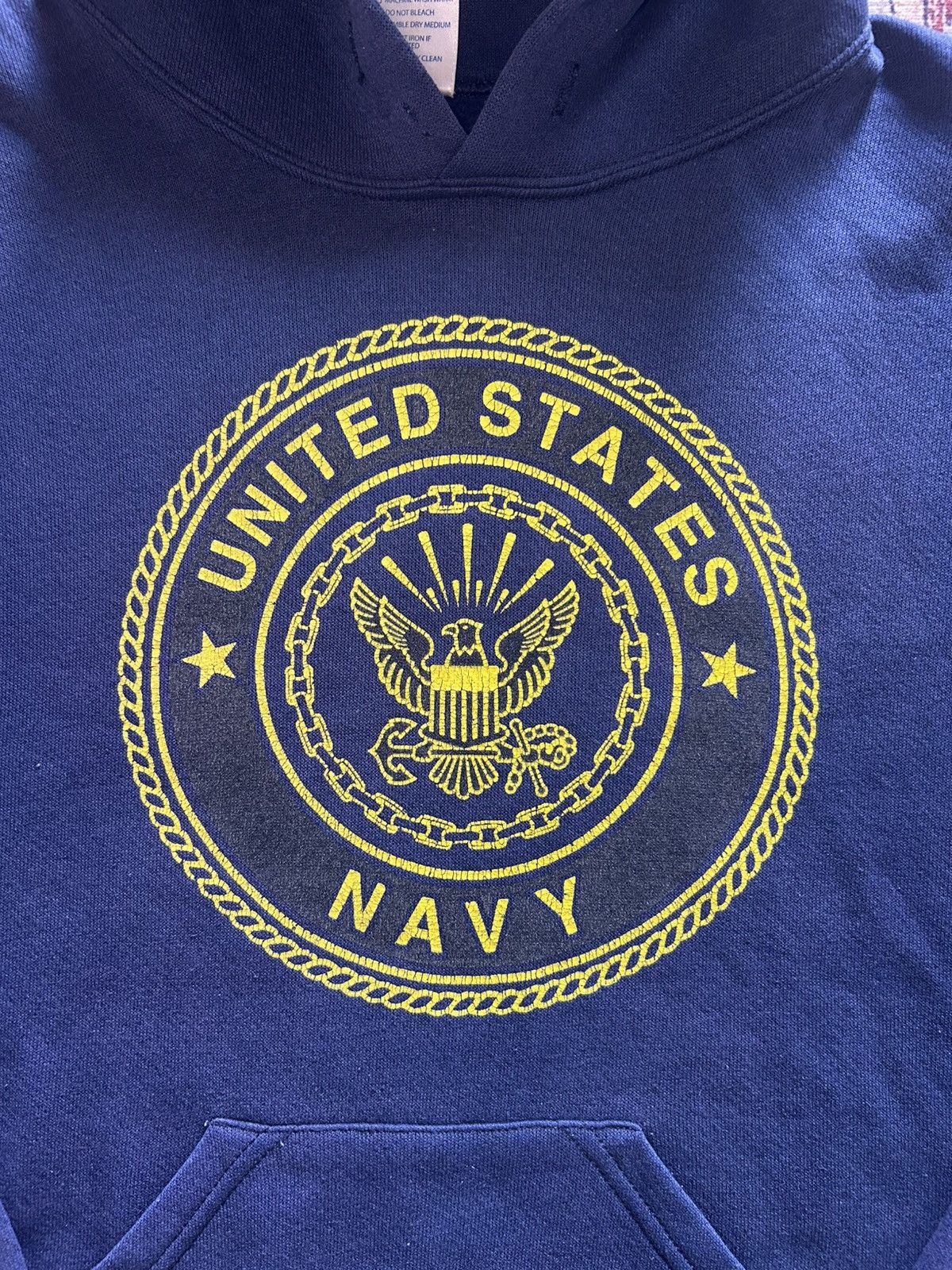 Vintage 90s U.S NAVY pullover hoodie Size US M / EU 48-50 / 2 - 2 Thumbnail