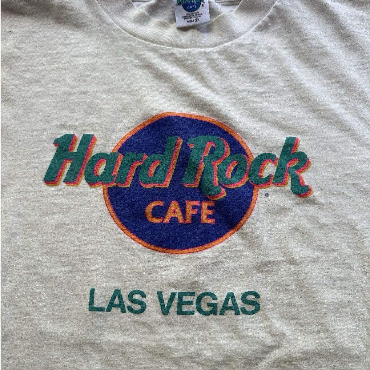 Hard Rock Cafe × Vintage Vintage 90s Las Vegas Nevada Hard Rock T Shirt Cotton Large Size US L / EU 52-54 / 3 - 2 Thumbnail