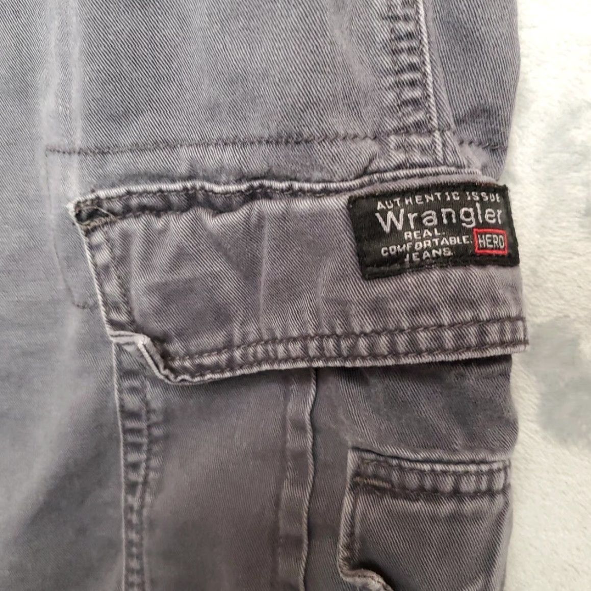 Wrangler Wrangler Cargo Shorts Men 38 Gray Twill Utility Outdoor Hiking 100% Cotton Size US 38 / EU 54 - 3 Thumbnail