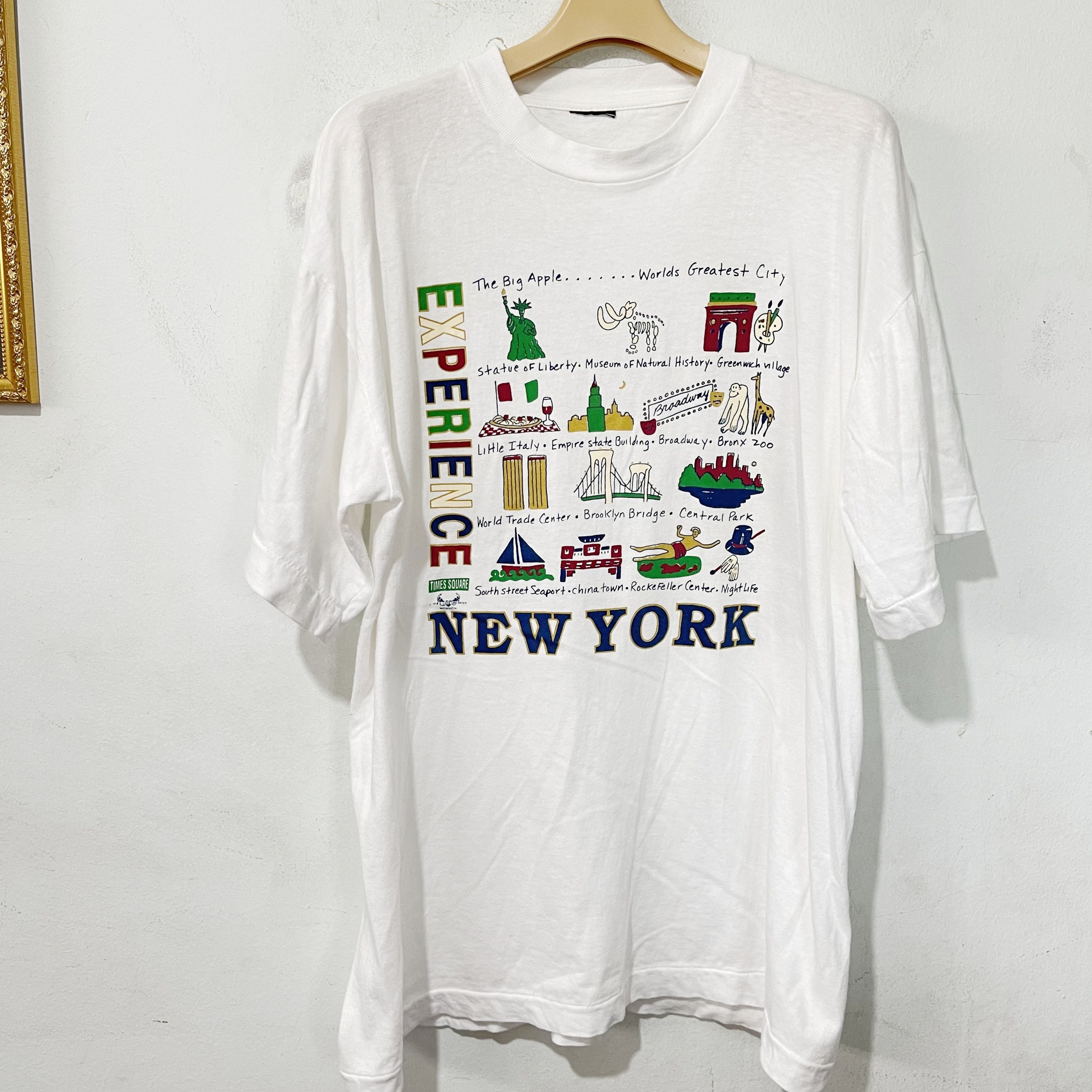 Vintage Vintage 90s Experience New York T-Shirt Size US XL / EU 56 / 4 - 1 Thumbnail