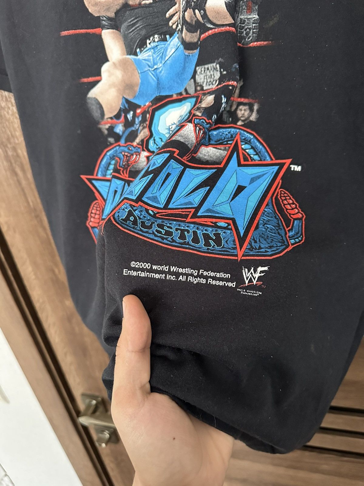 WWF 2000 Steve Austin Stone Cold WWF Vintage T-Shirt Tee Size US M / EU 48-50 / 2 - 8 Thumbnail