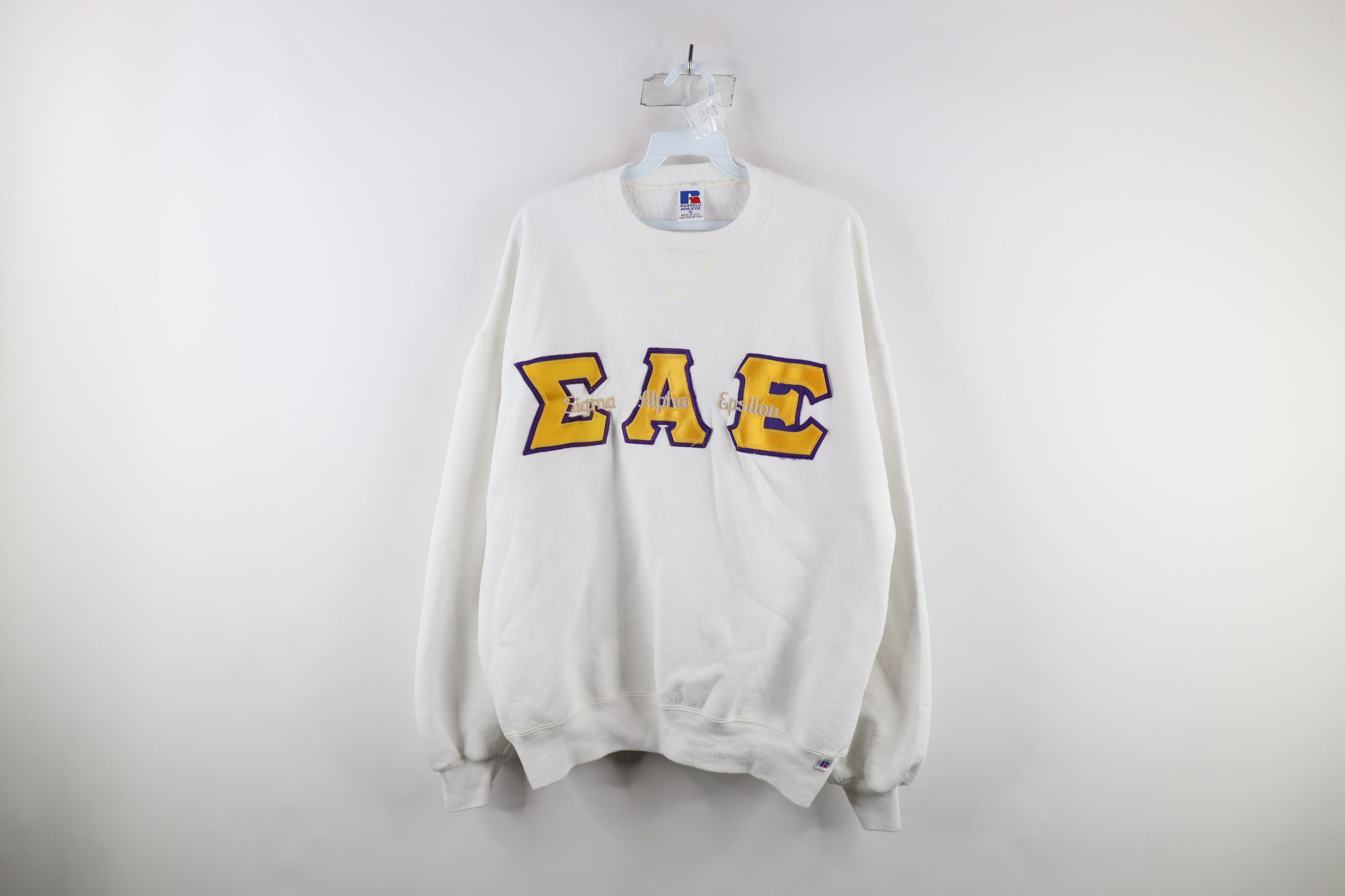 Vintage 90s Russell Athletic Fraternity Sweatshirt USA