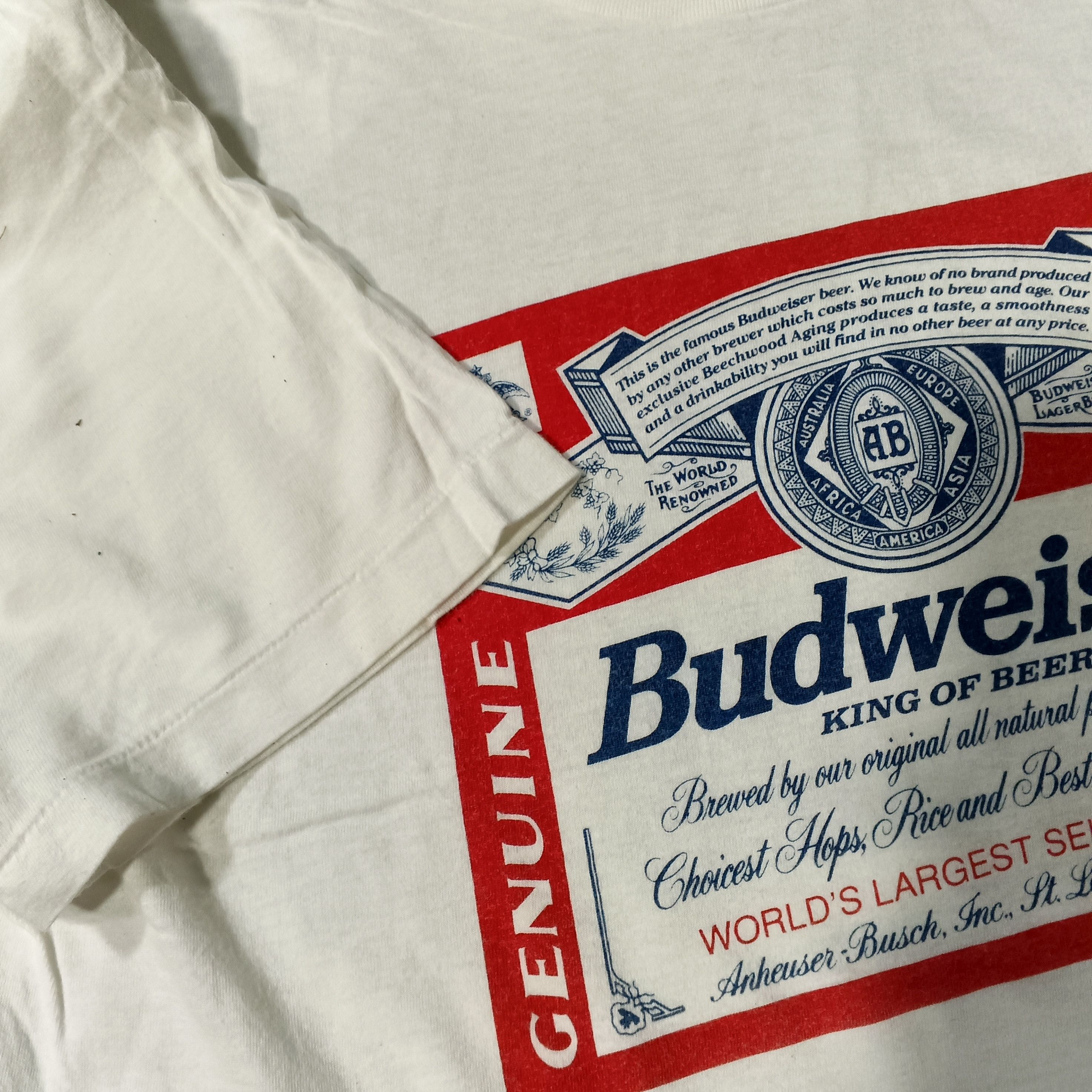 Vintage Vintage Promo Tee Budweiser Medium Size Size US M / EU 48-50 / 2 - 4 Thumbnail