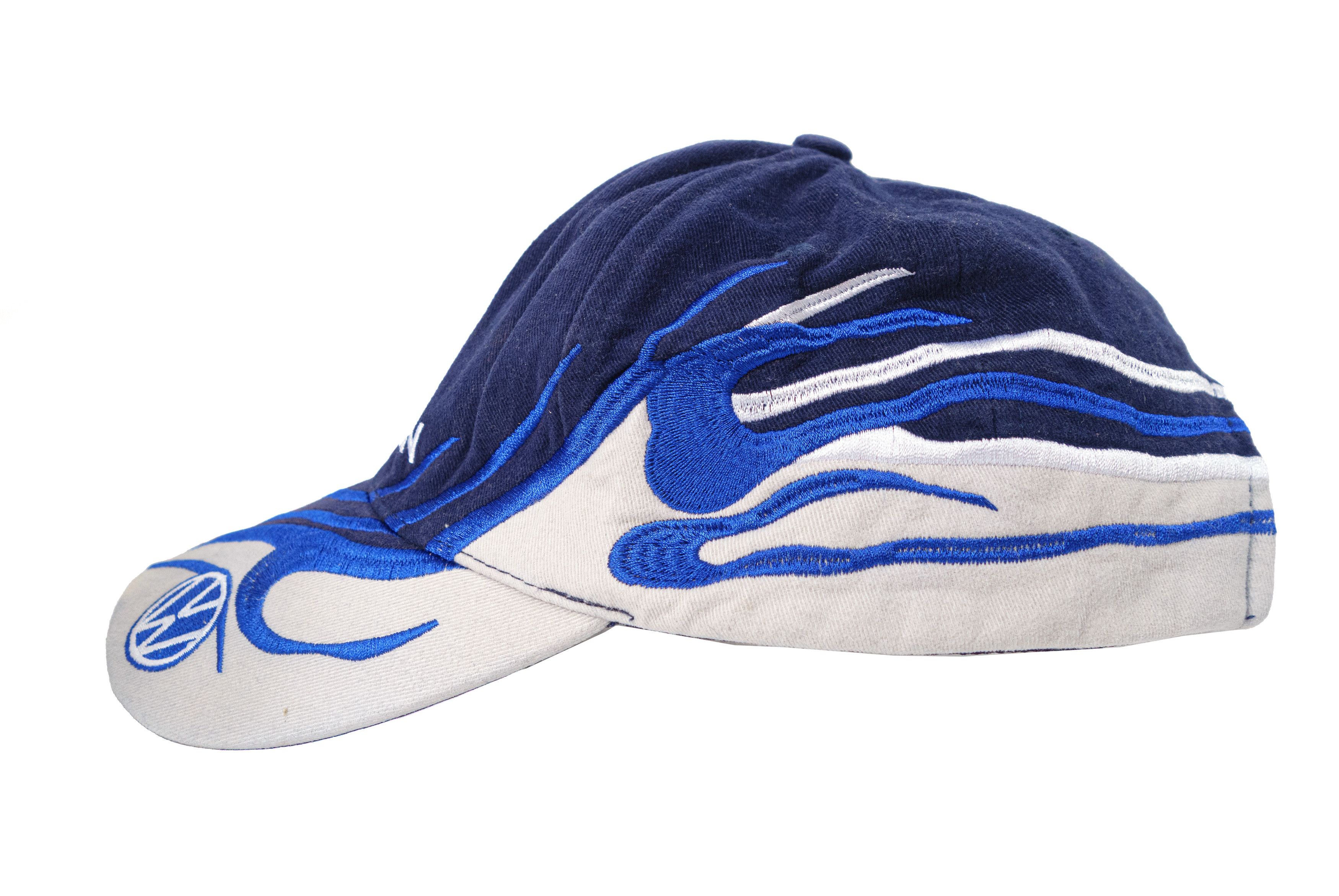 Vintage Volkswagen 90S Flames Y2K Cap Size ONE SIZE - 3 Thumbnail