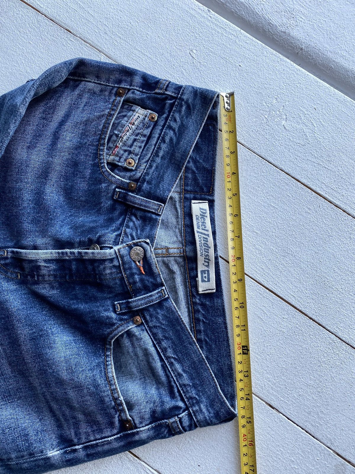 Diesel 🔥OPIUM Diesel Distressed OG Blue Denim Punk GOTHIC Jeans 💲 Size US 31 - 9 Thumbnail
