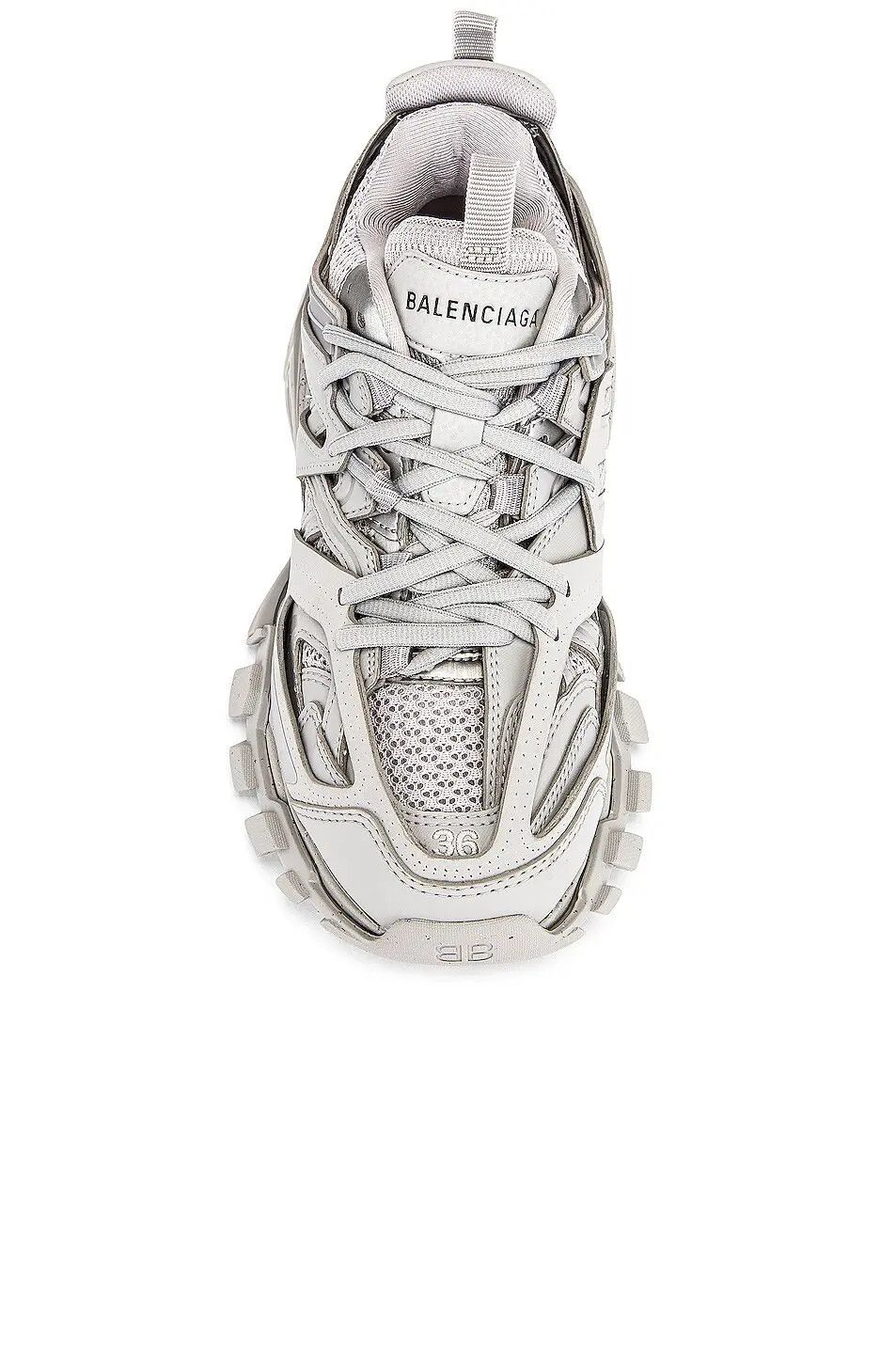 Balenciaga o1bcso1str1224 Track Sneakers Recycled Sole in Light Grey Size US 10 / IT 40 - 4 Thumbnail