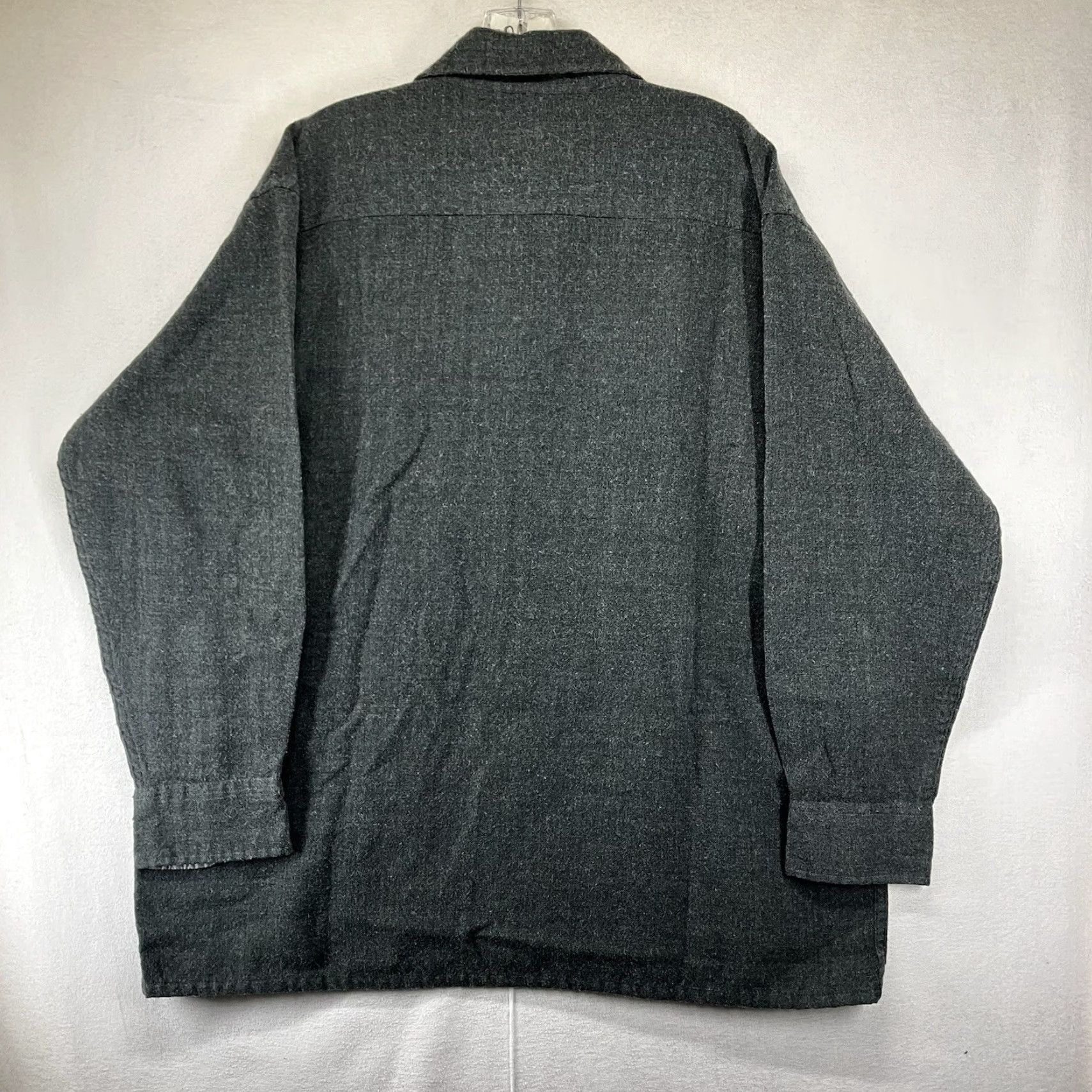 Vintage VINTAGE Scandia Woods Shirt Jacket Men XL Gray Plaid Flannel 90s Shaket Button-Up Pockets Wool Size US XL / EU 56 / 4 - 2 Thumbnail