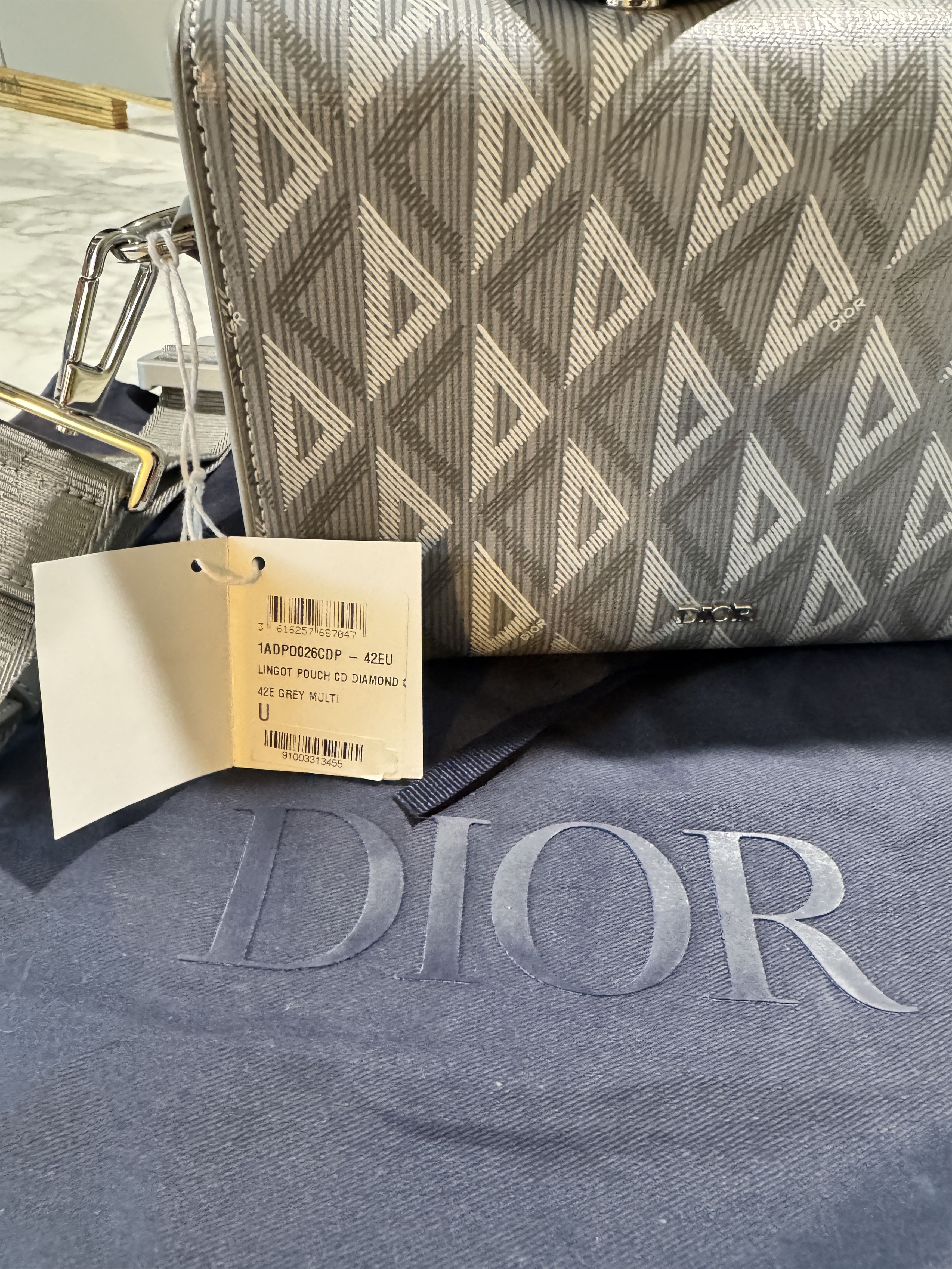 Dior Lingot pouch saddle diamond canvas Size ONE SIZE - 20 Thumbnail