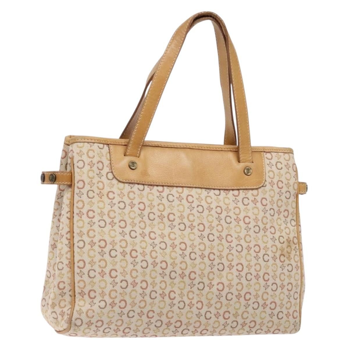Celine CELINE C Macadam Canvas Hand Bag Beige Size ONE SIZE - 1 Thumbnail