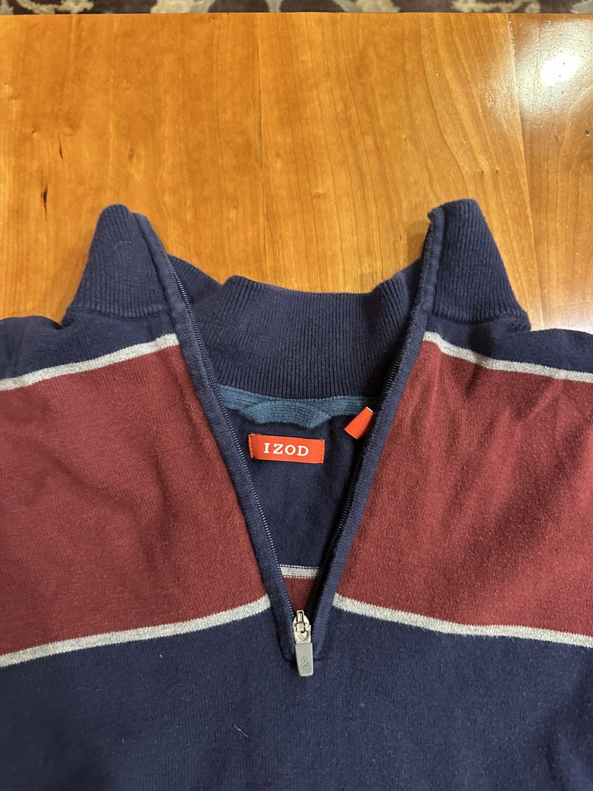 Other Maroon + Navy RL Adjacent Quarter Zip Size US M / EU 48-50 / 2 - 2 Thumbnail