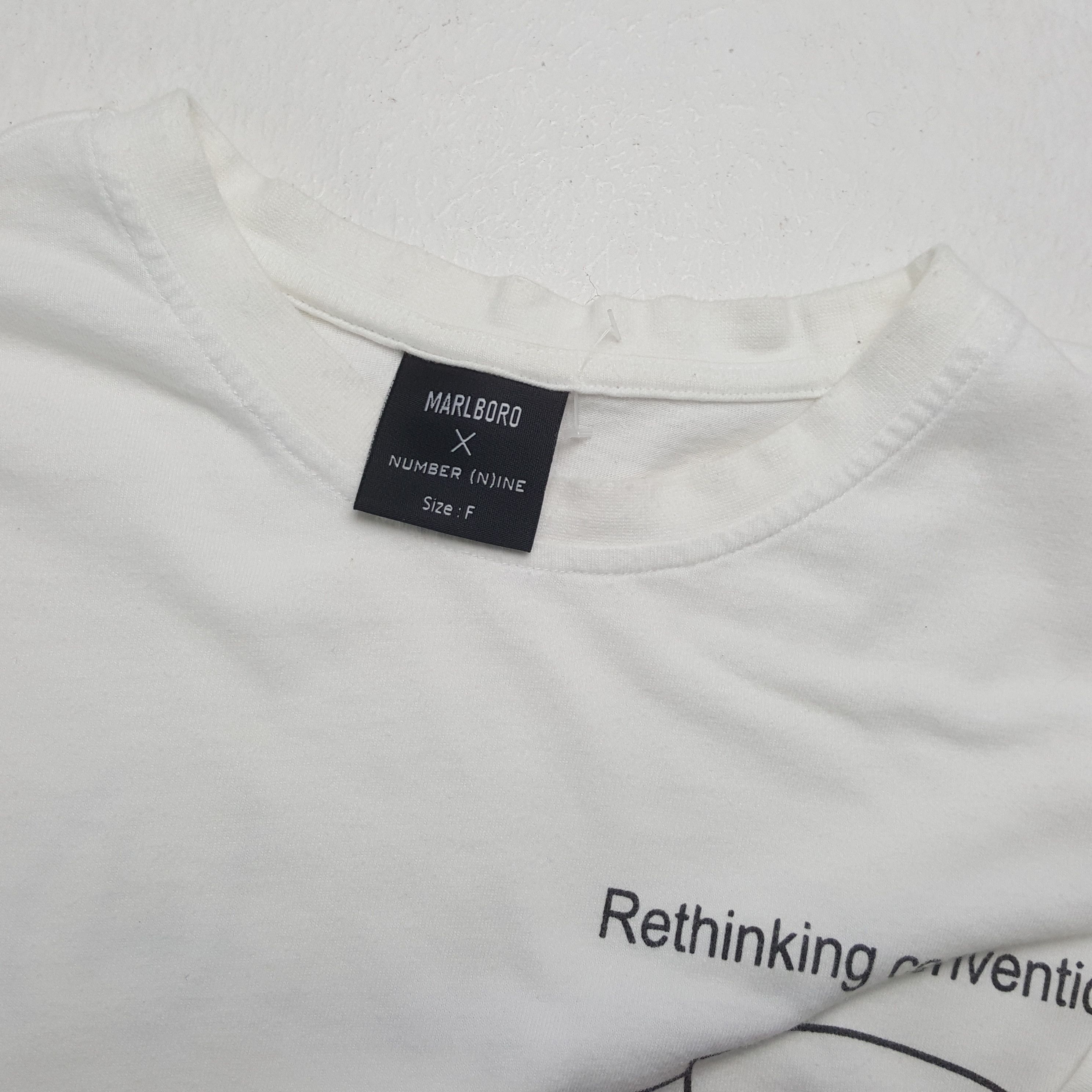 Number (N)ine MARLBORO x NUMBER (N)INE Japanese Brand Custom Art Tshirt Size US M / EU 48-50 / 2 - 8 Thumbnail