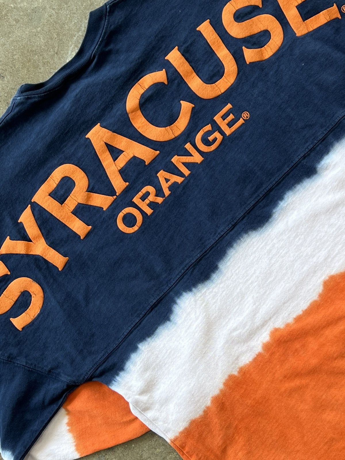 NCAA Syracuse Orange Ombre Dyed Long Sleeve Small Size US S / EU 44-46 / 1 - 1 Thumbnail