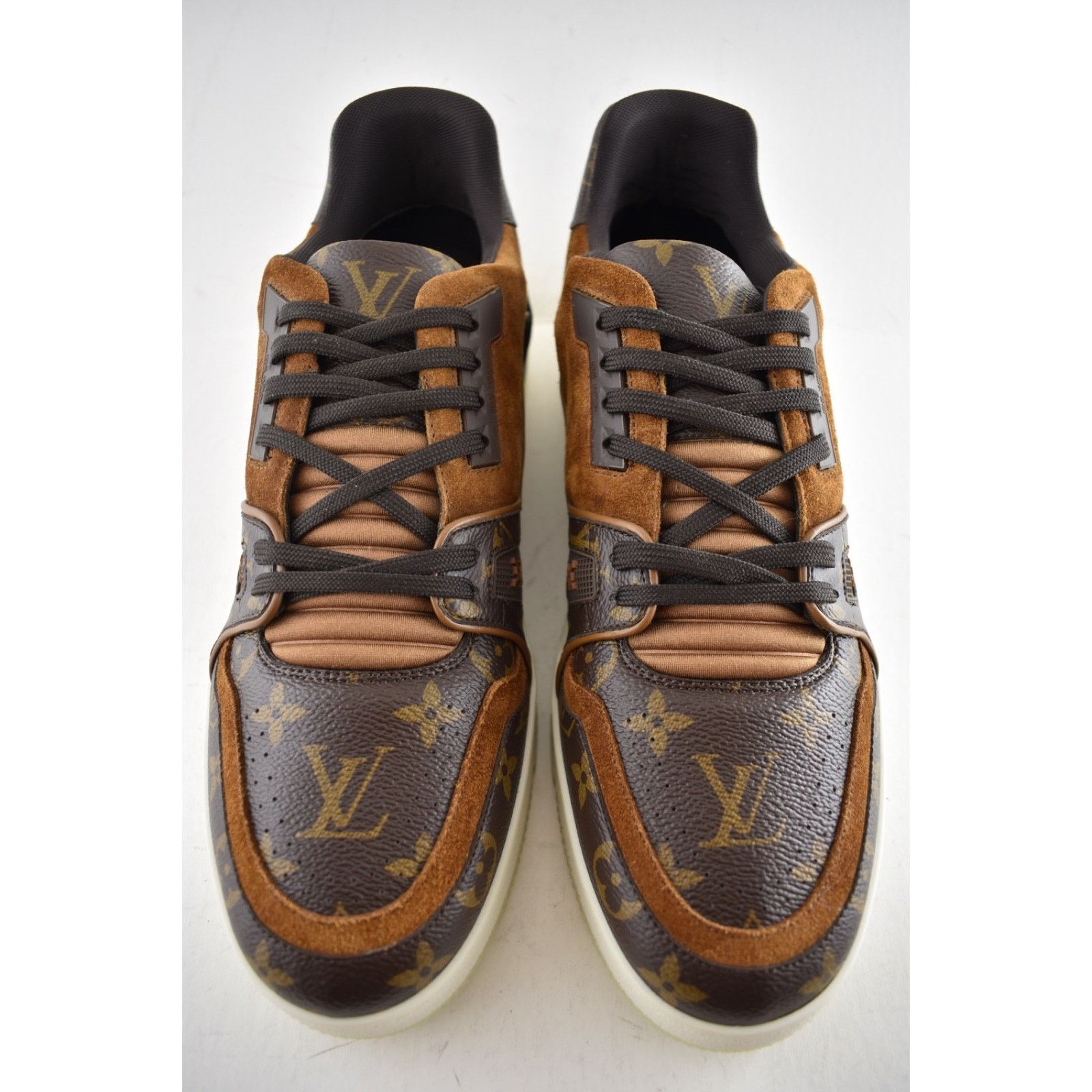 Louis Vuitton Louis Vuitton Brown Monogram LV Logo Suede Low Top Size US 10 / EU 43 - 8 Thumbnail