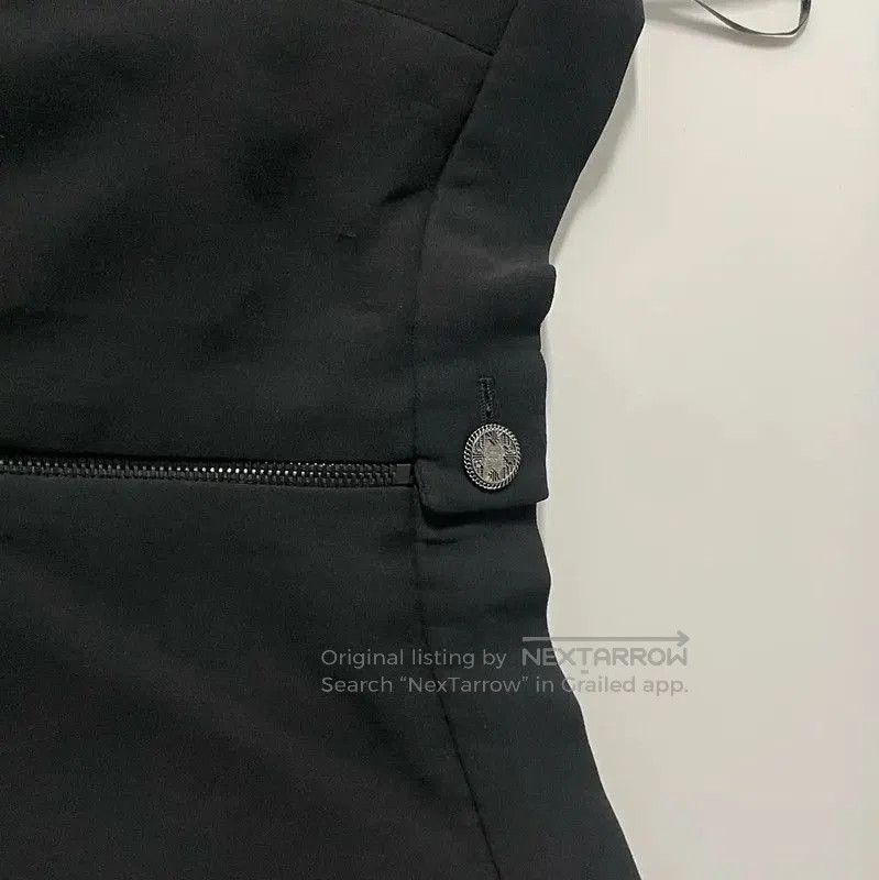 Chanel Chanel Black Cotton Women's Skirt . Size 23" - 3 Thumbnail