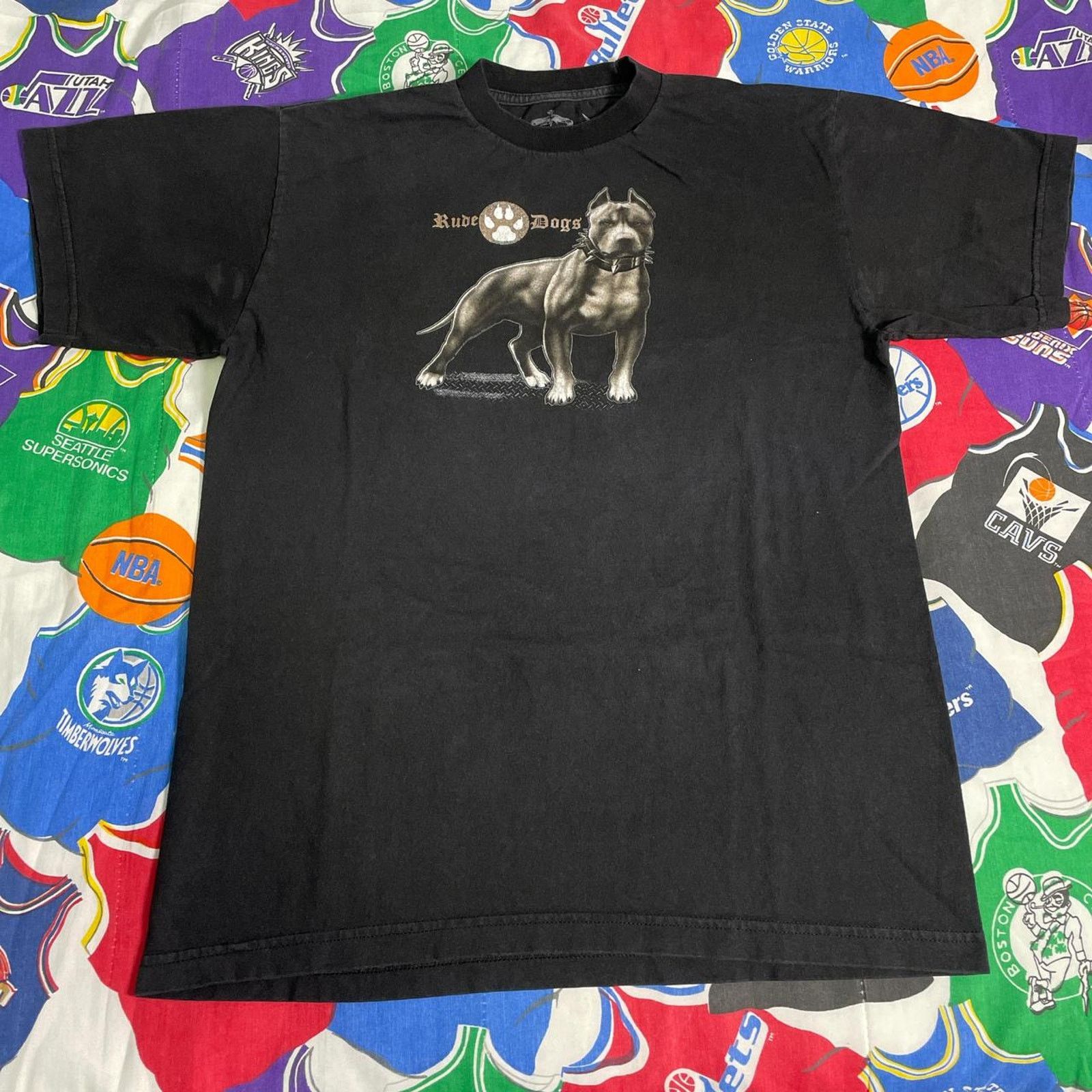 Vintage Y2K Rude Dogs Pit Bull Pitbull California Gangster Tee Size US L / EU 52-54 / 3 - 2 Thumbnail