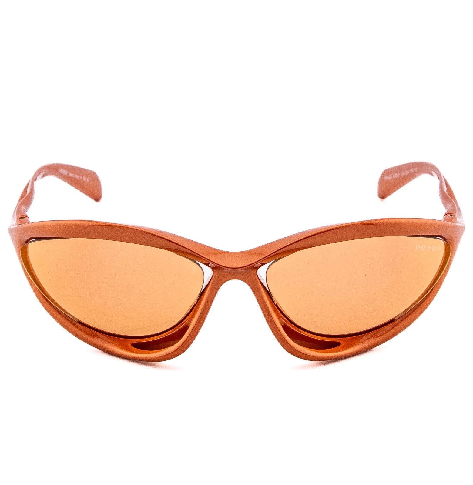 Prada PRADA PRA23S MORPH Metal Orange Mirror Wavy A23 Fashion A26 Size ONE SIZE - 5 Thumbnail