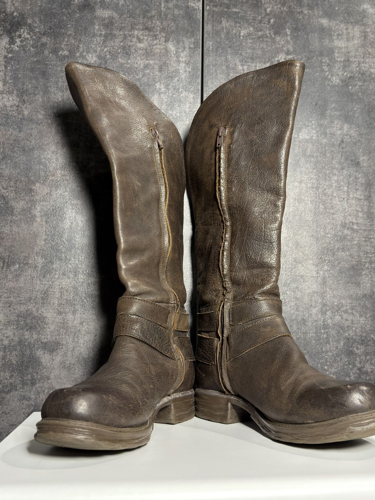 Vintage Vintage Leather Boots AS98 Guidi Balenciaga Dirk Owens Yohji Size US 8 / IT 38 - 15 Thumbnail