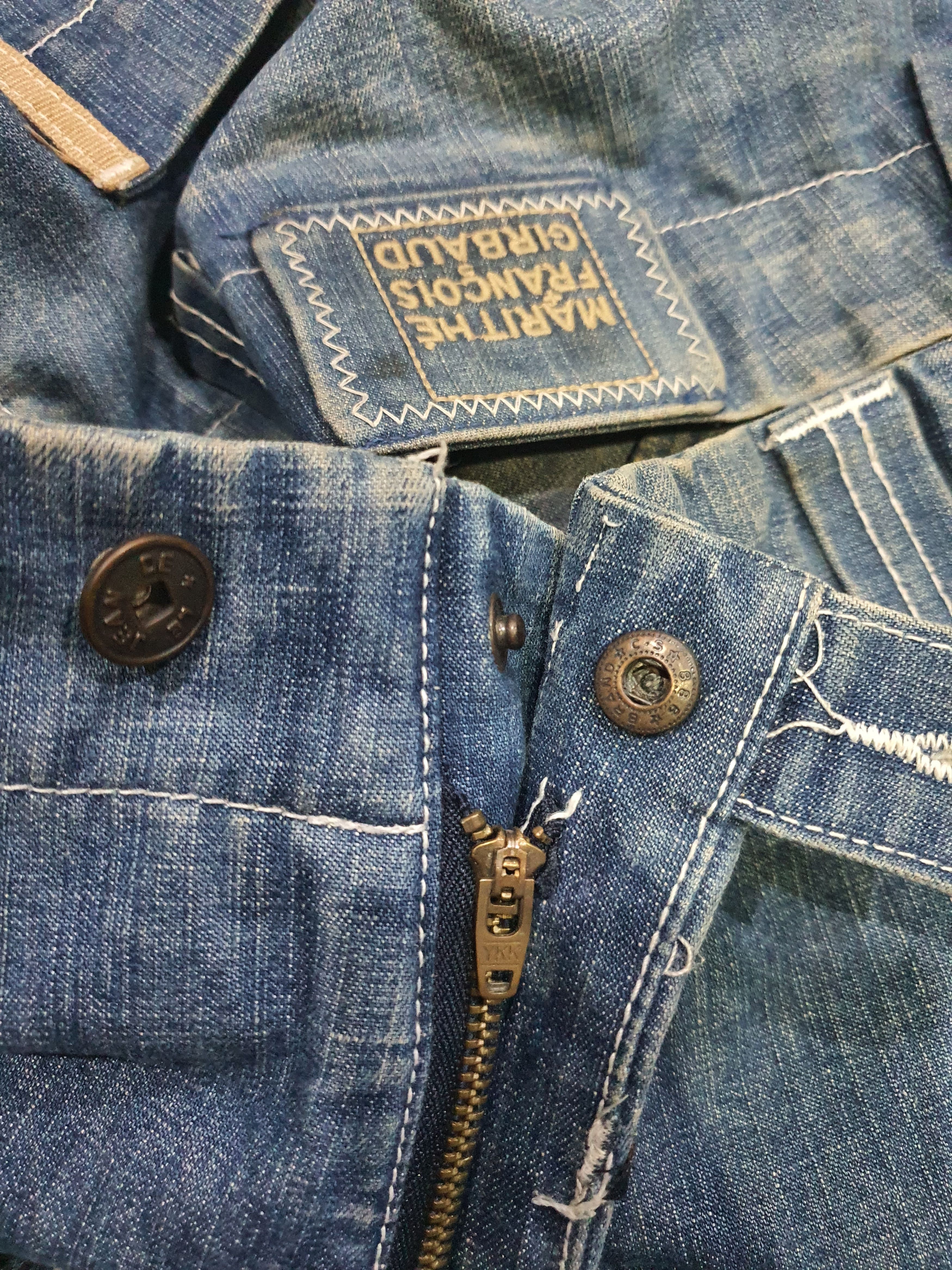 Marithe + Francois Girbaud × Vintage 90s MARITHE FRANCOIS GIRBAUD Wide Leg Baggy Blue Denim Jeans Size US 36 / EU 52 - 6 Thumbnail