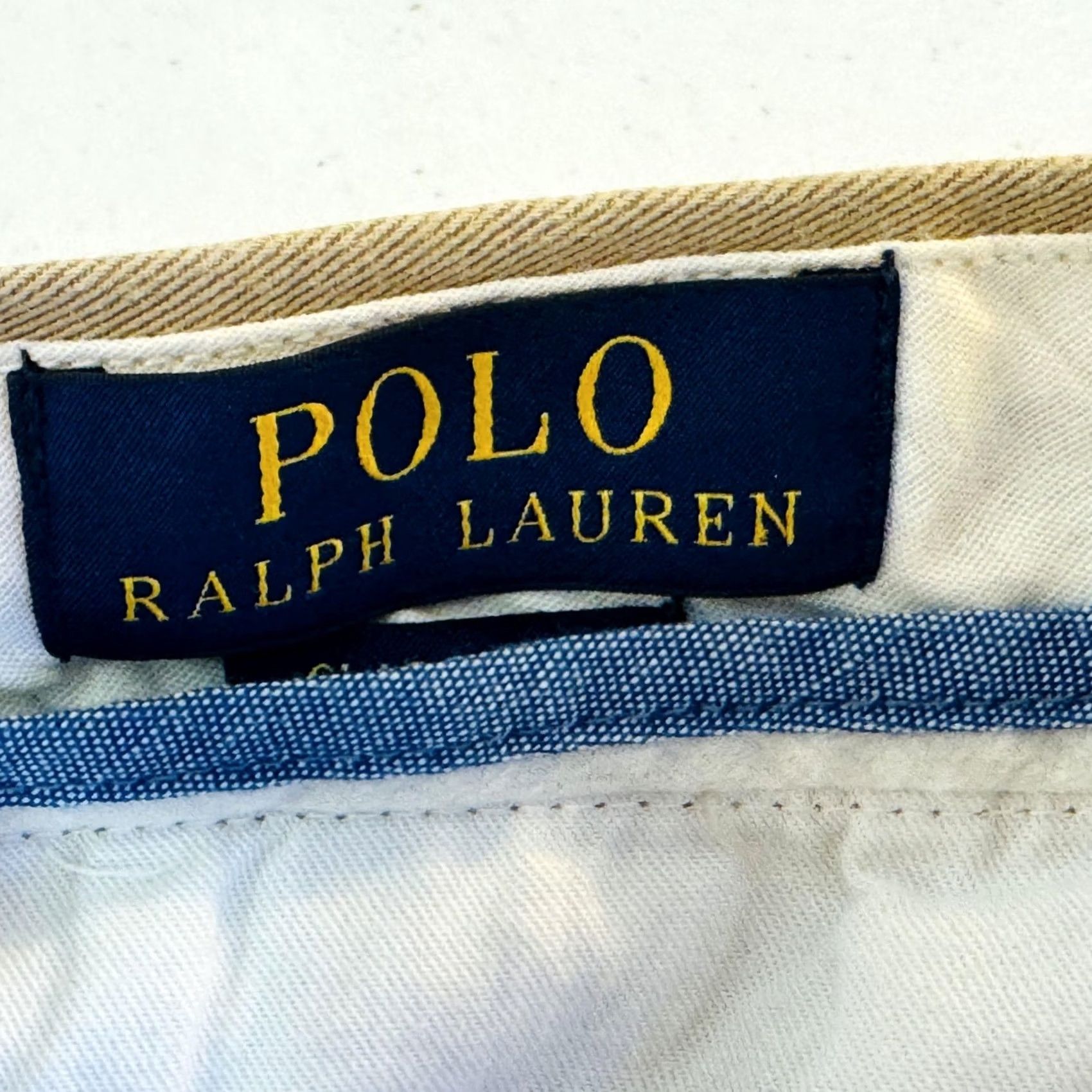 Polo Ralph Lauren Polo Ralph Lauren Khakis Mens 32x32 Beige Cotton Flat Front Chino Pants Size US XS / EU 42 / 0 - 4 Thumbnail