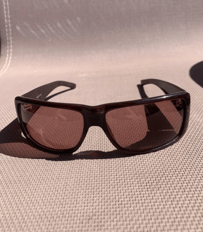 Gucci × Tom Ford × Vintage Gucci Sunglasses Logo Shield Mask Pop Vintage Size ONE SIZE - 3 Thumbnail